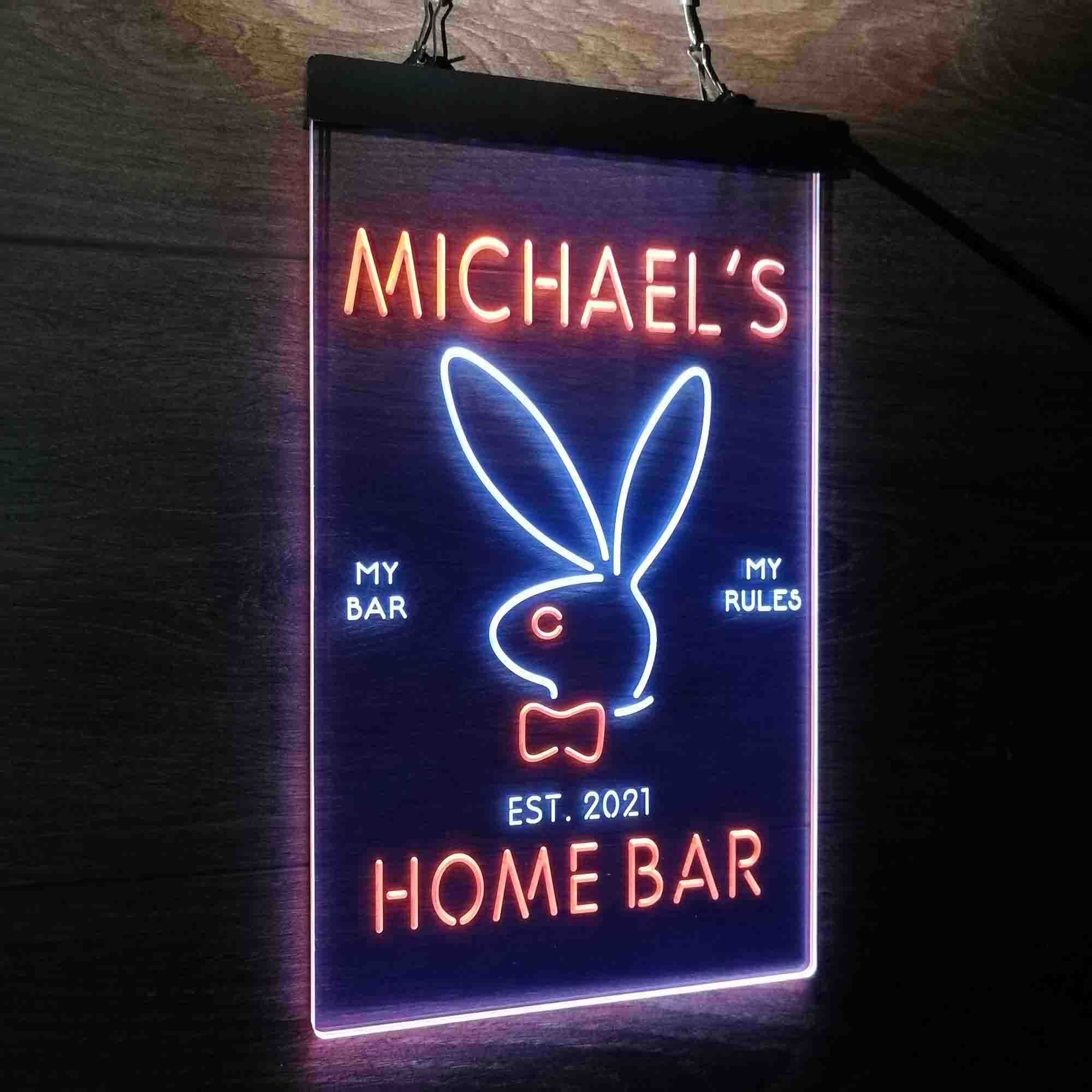 Personalized Bunny Rabbit Neon-Like LED Sign - Image 16