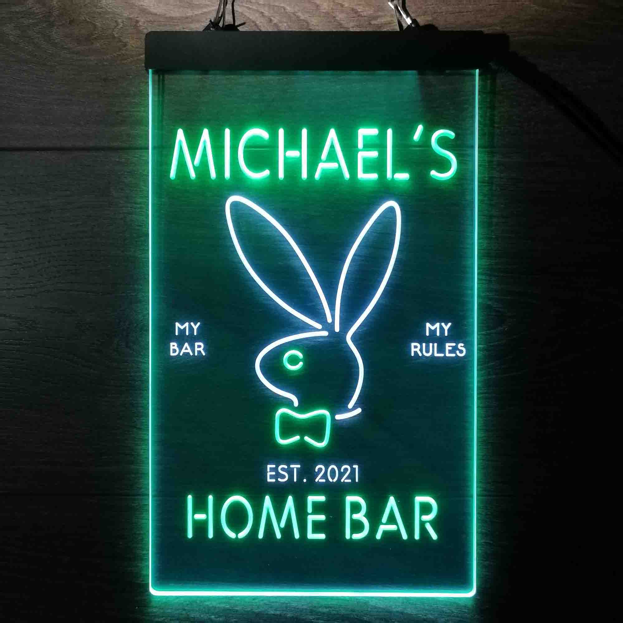 Personalized Bunny Rabbit Neon-Like LED Sign - Image 2