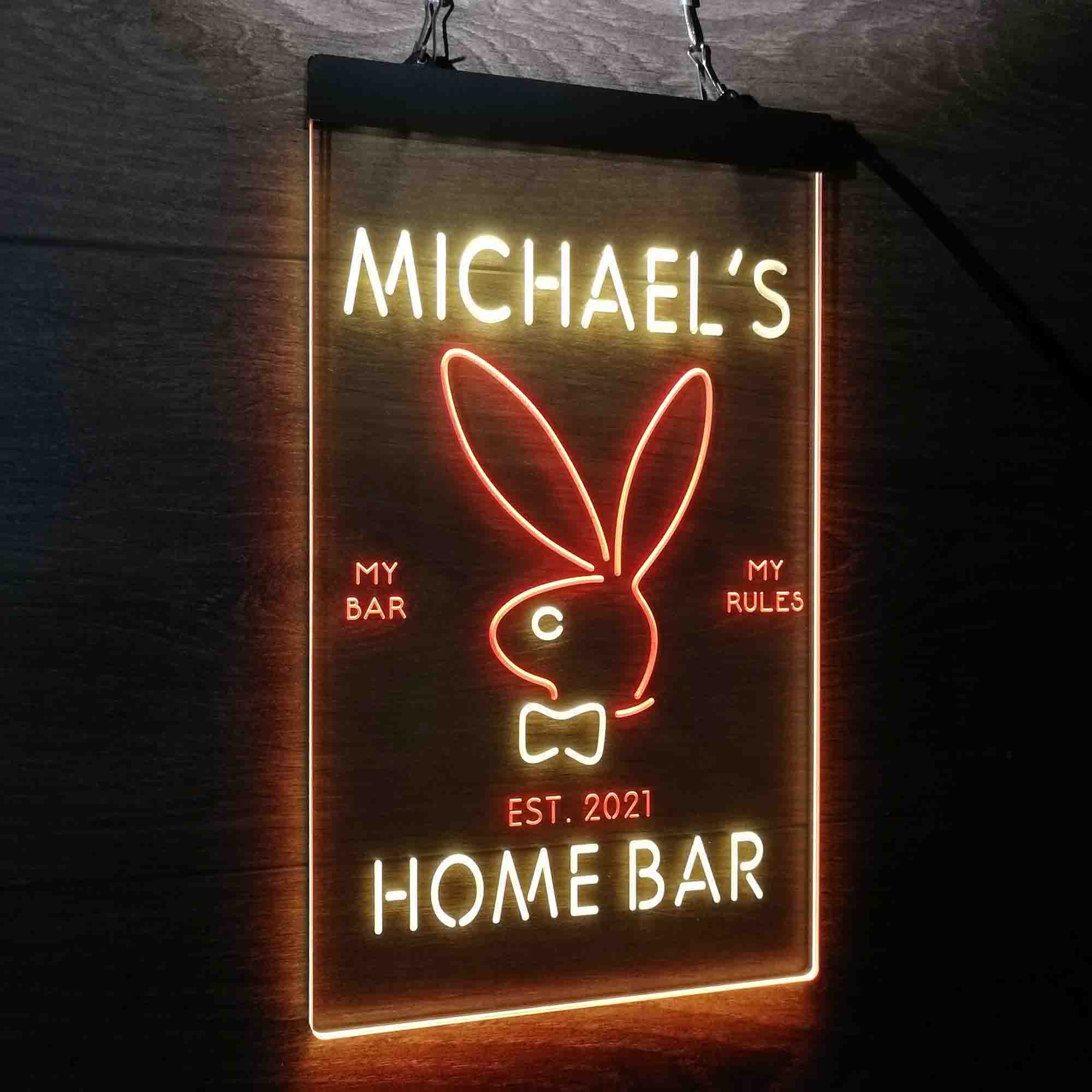 Personalized Bunny Rabbit Neon-Like LED Sign - Image 25