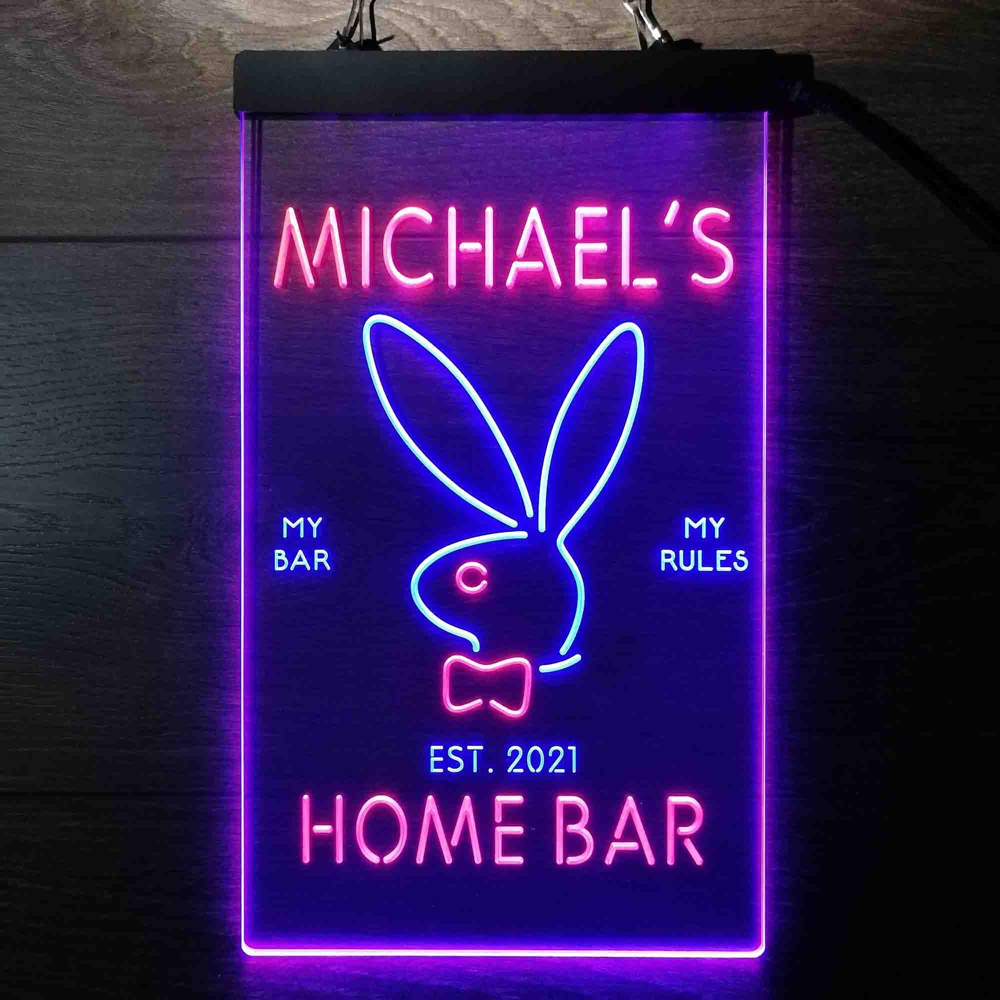 Personalized Bunny Rabbit Neon-Like LED Sign - Image 4