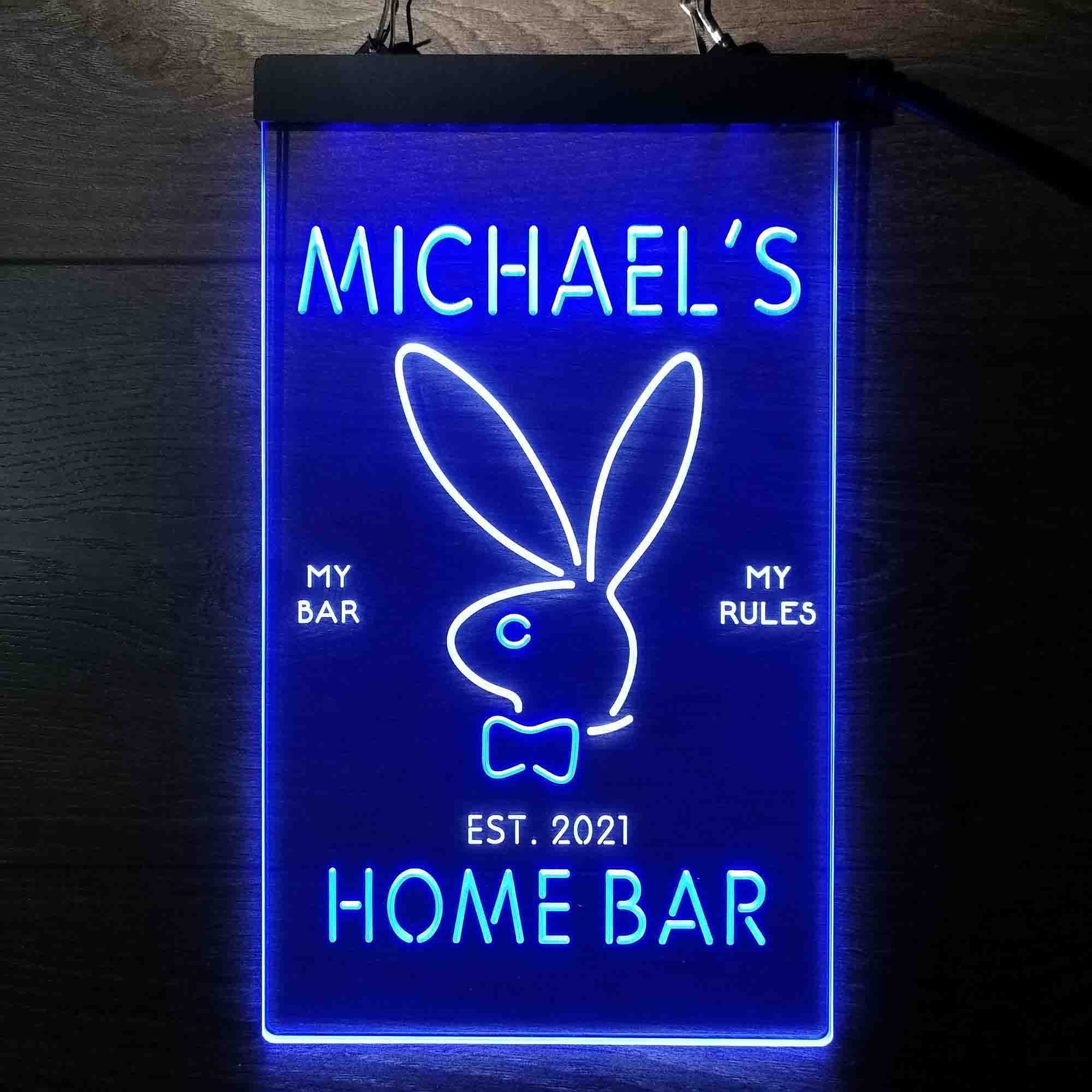 Personalized Bunny Rabbit Neon-Like LED Sign - Image 5