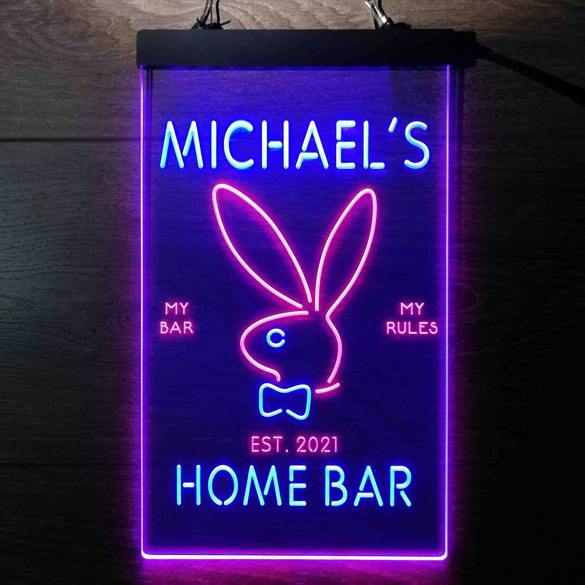 Personalized Bunny Rabbit Neon-Like LED Sign - Image 7
