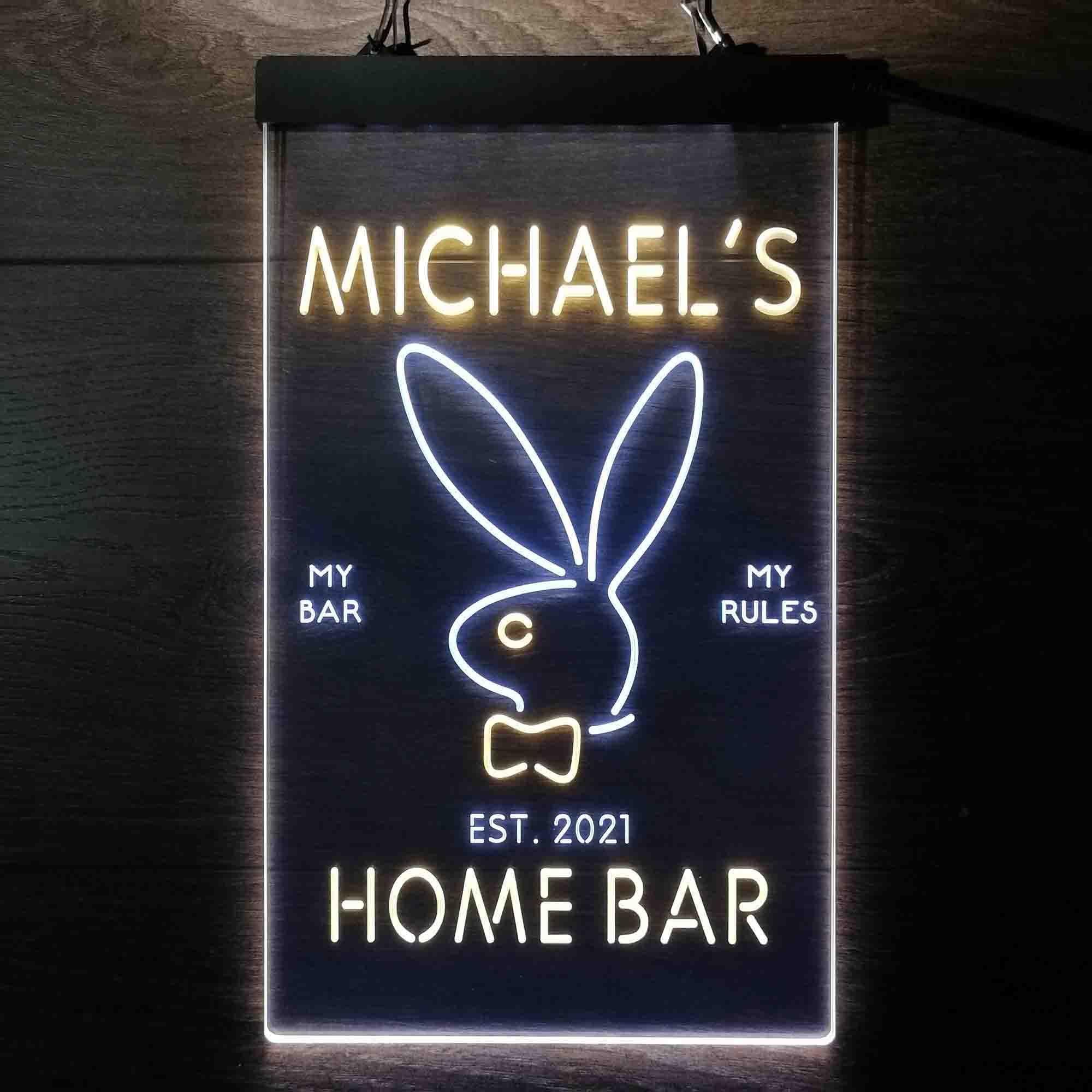 Personalized Bunny Rabbit Neon-Like LED Sign - Image 9
