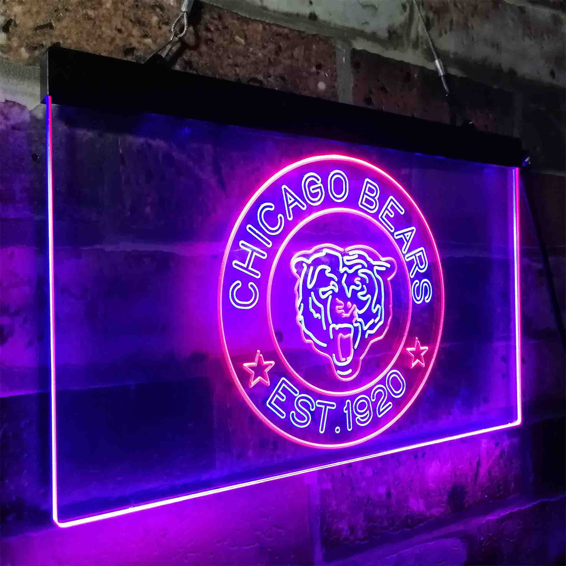 Personalized Chicago Bears Neon-Like LED Sign - Image 26