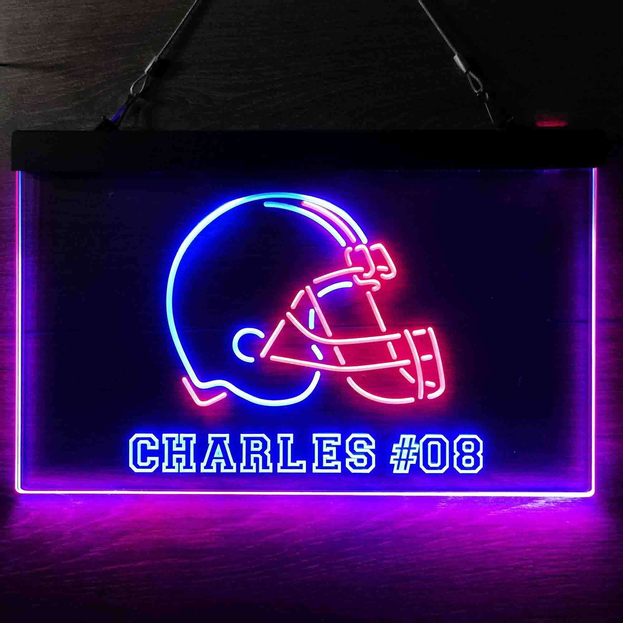 Personalized Cleveland Browns Team Number Neon-Like LED Sign - Image 10