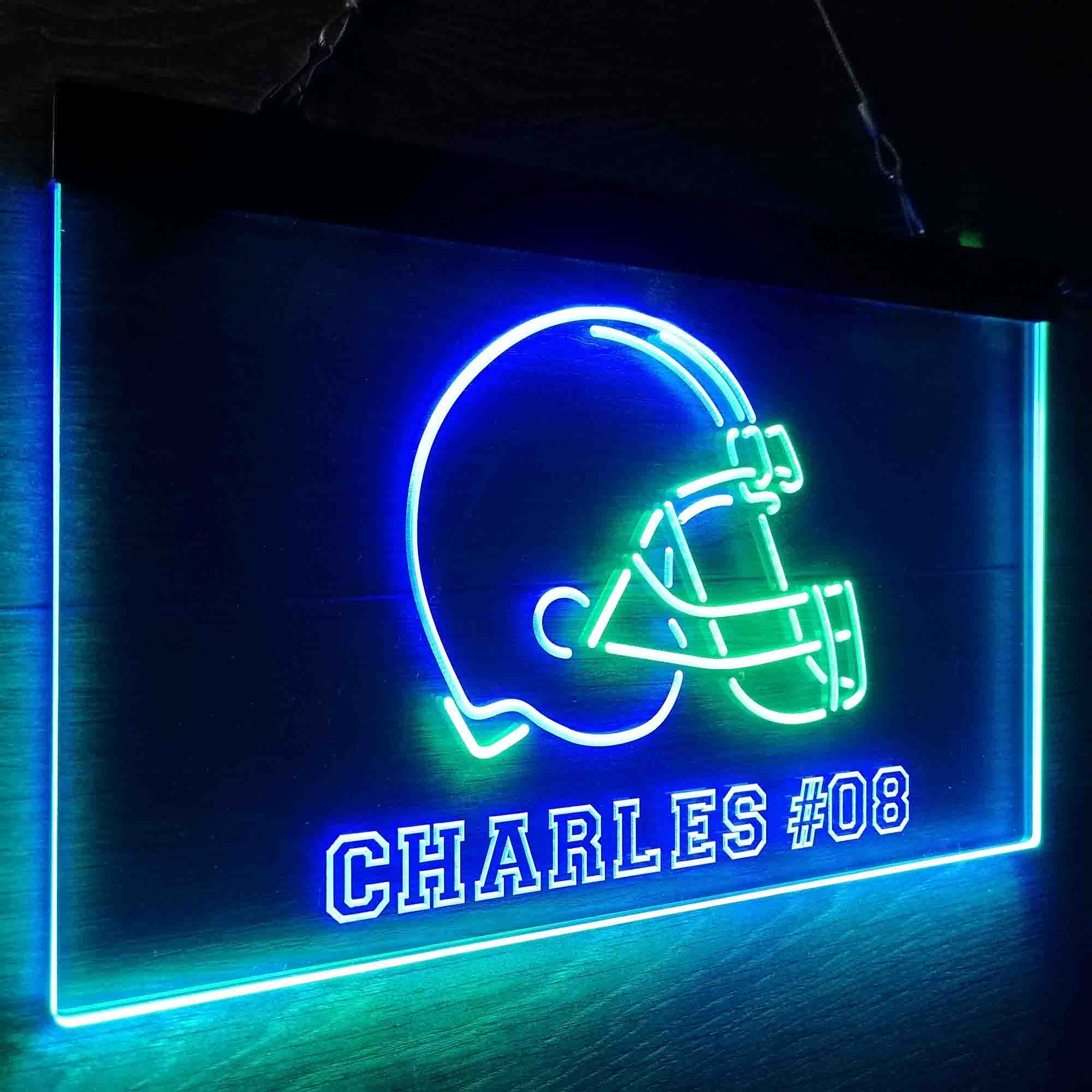 Personalized Cleveland Browns Team Number Neon-Like LED Sign - Image 14