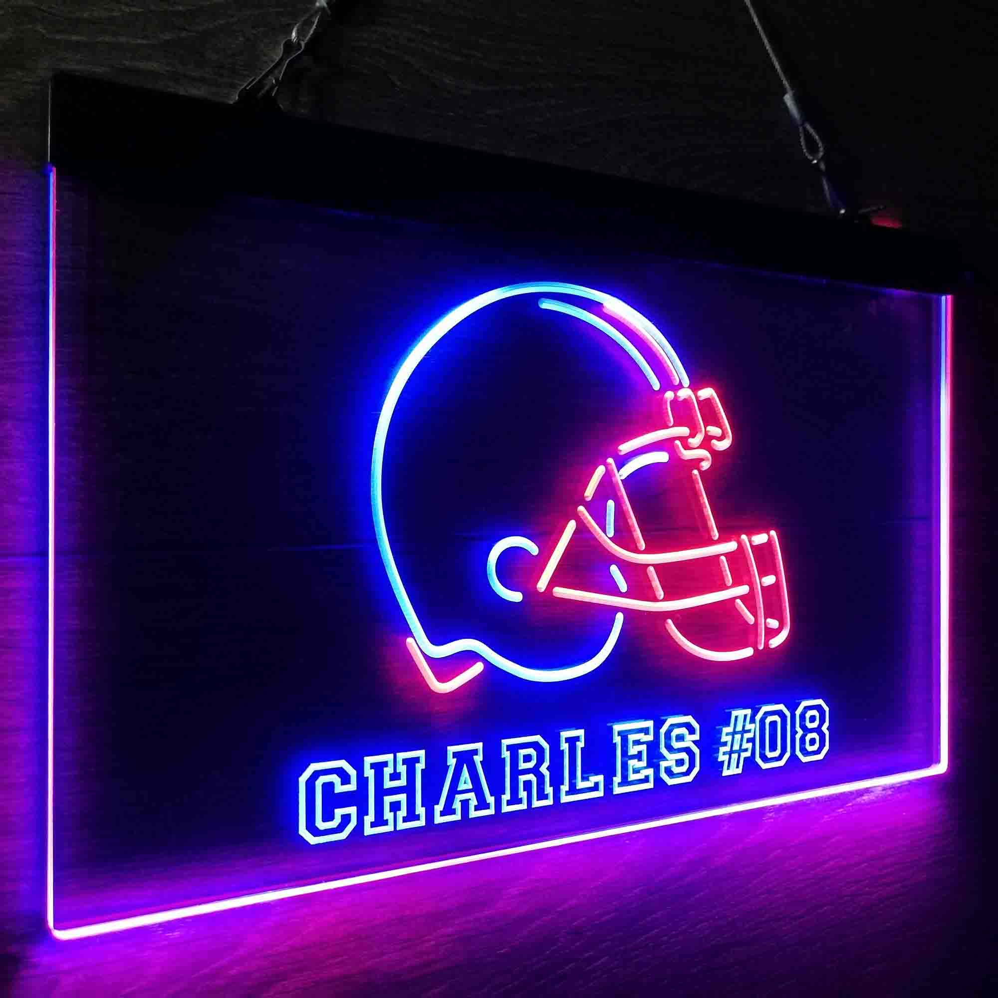 Personalized Cleveland Browns Team Number Neon-Like LED Sign - Image 23