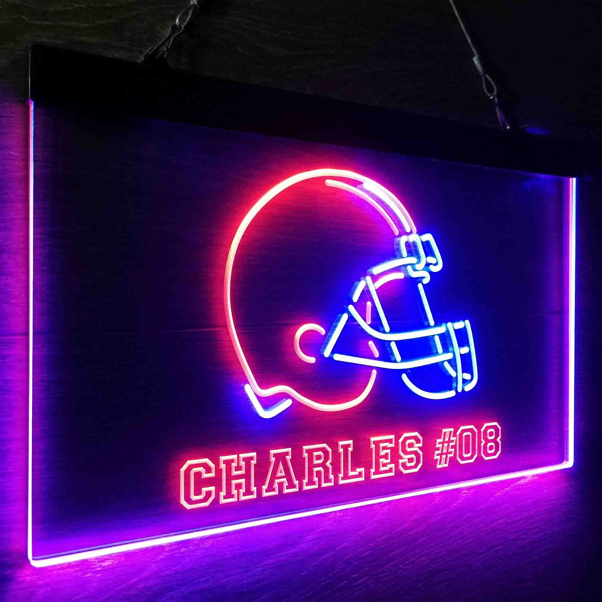 Personalized Cleveland Browns Team Number Neon-Like LED Sign - Image 25