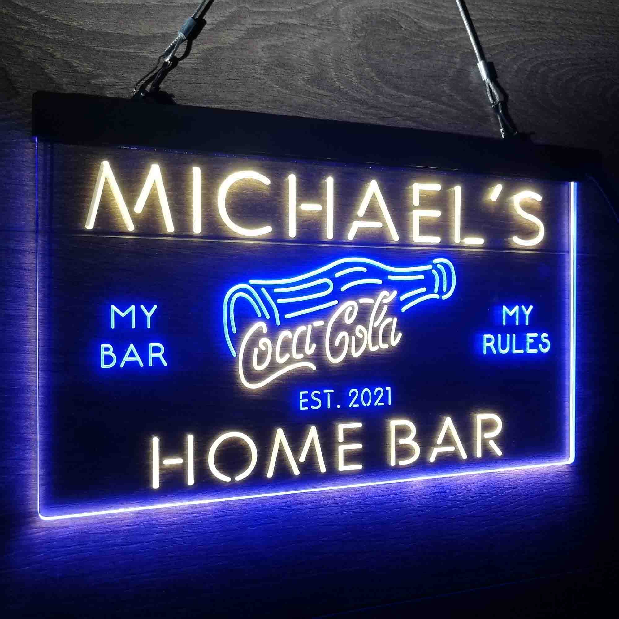 Personalized Coca Cola Bottle Drink Bar Neon-Like LED Sign - Image 23