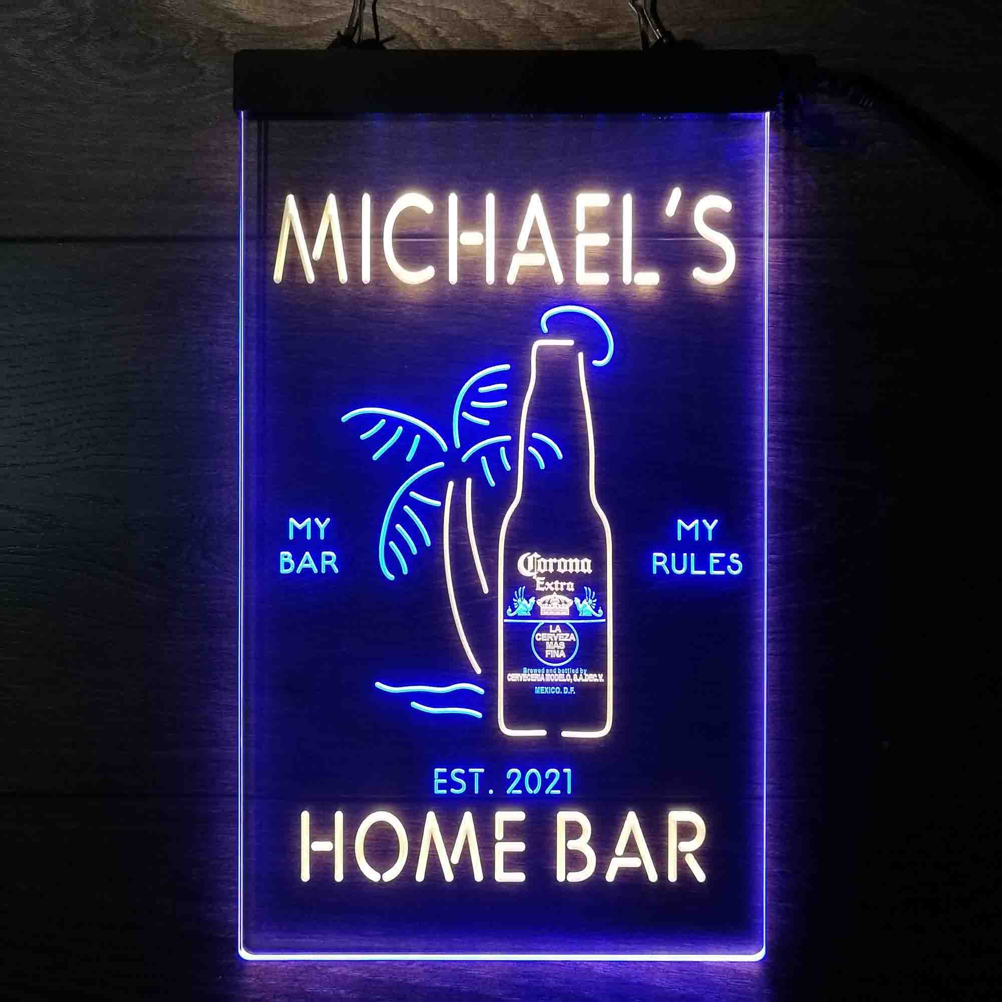 Personalized Corona Extra Palm Tree Neon LED Sign - Image 3