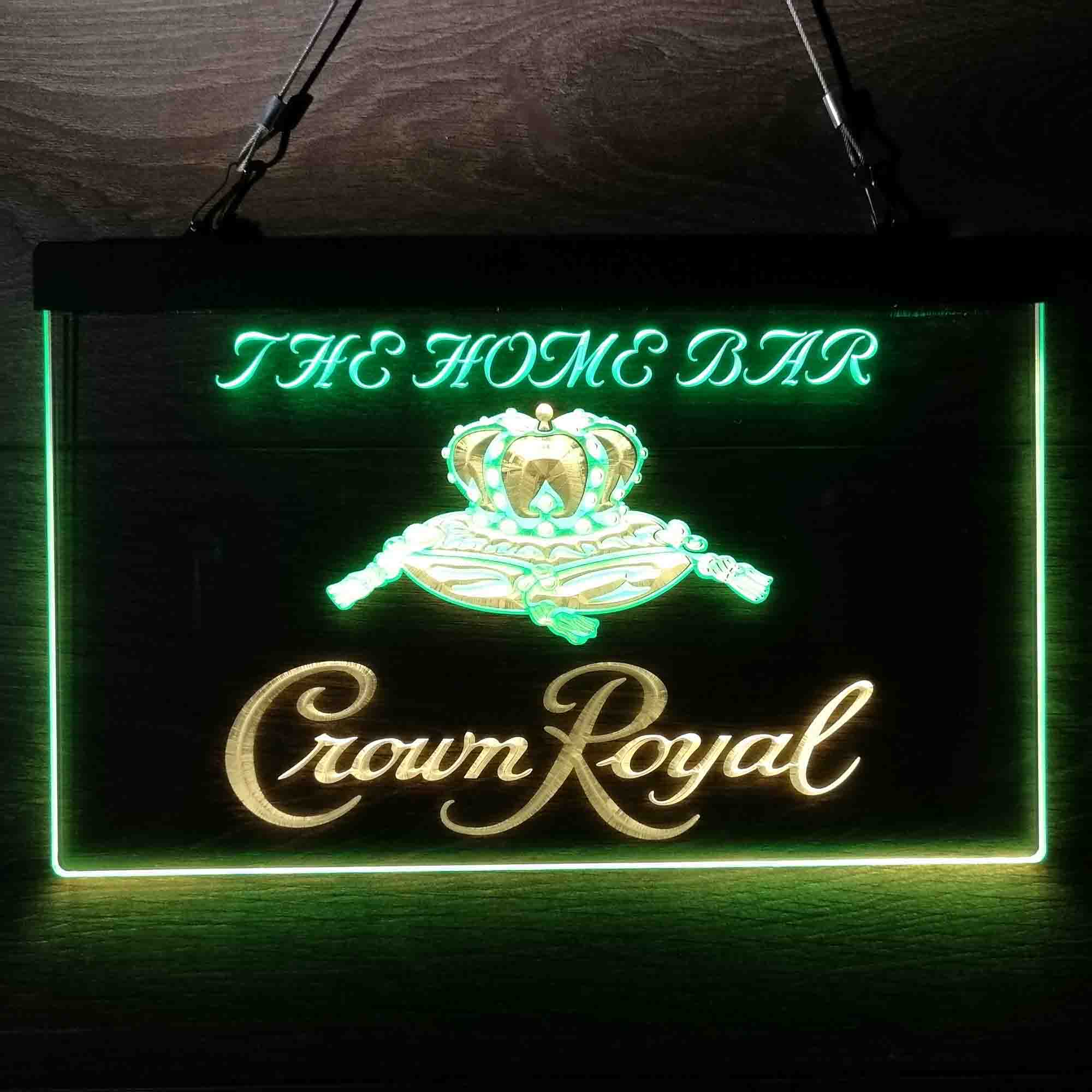 Personalized Crown Royal Beer Bar Neon-Like LED Sign - Custom Wall Decor Gift - Image 3
