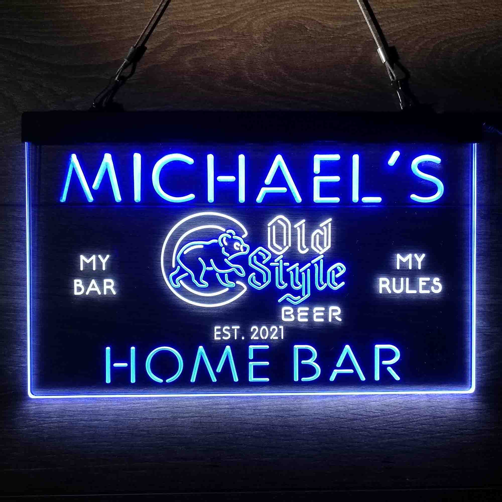 Personalized Chicago Cubs Old Style Beer Bar Neon LED Sign - Image 12