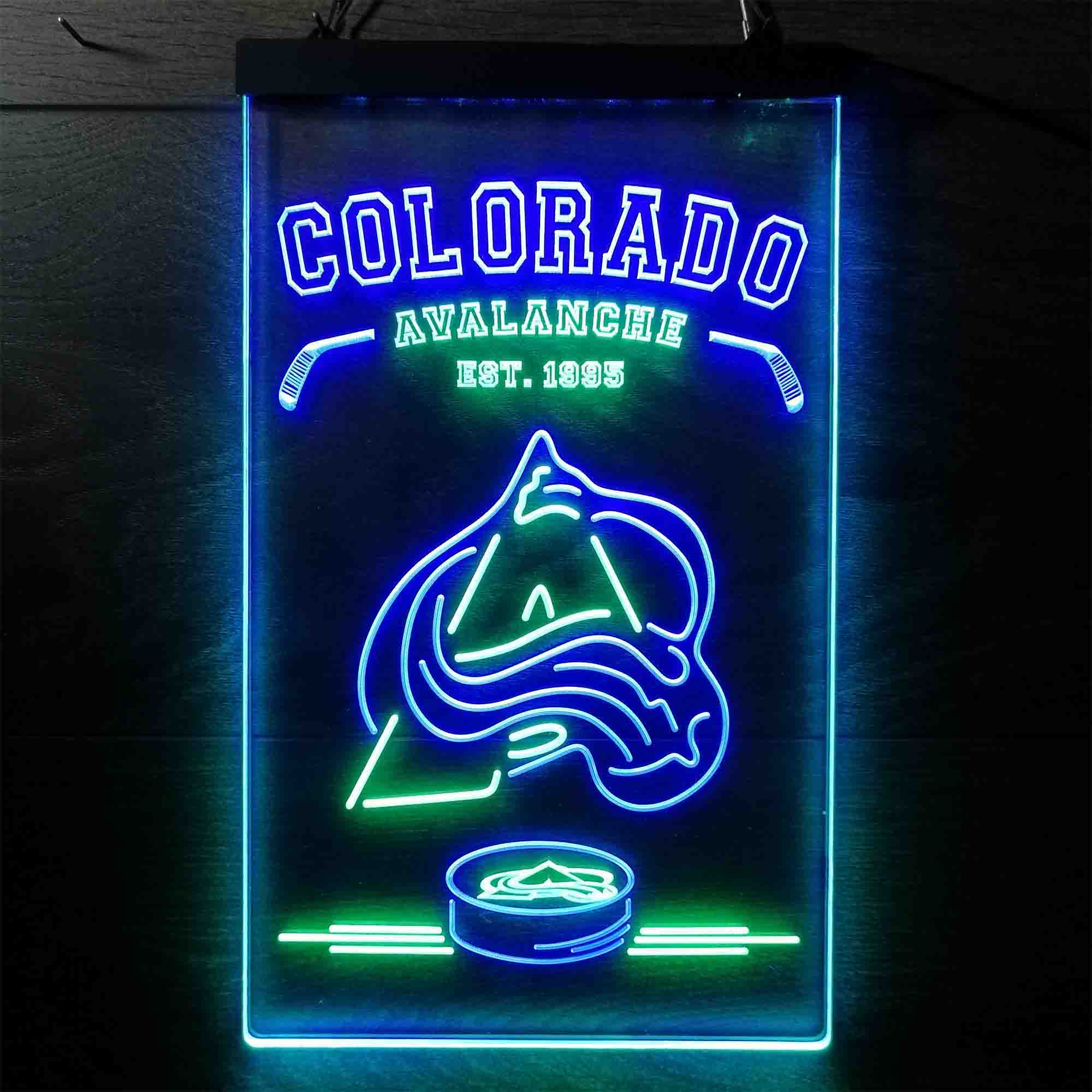 Personalized Colorado Avalanche Neon-Like LED Sign - Image 3