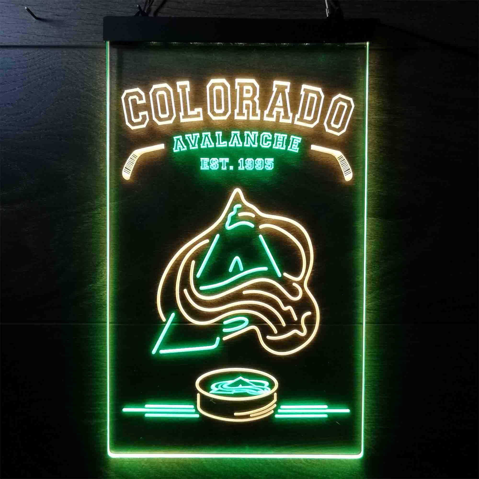 Personalized Colorado Avalanche Neon-Like LED Sign - Image 6