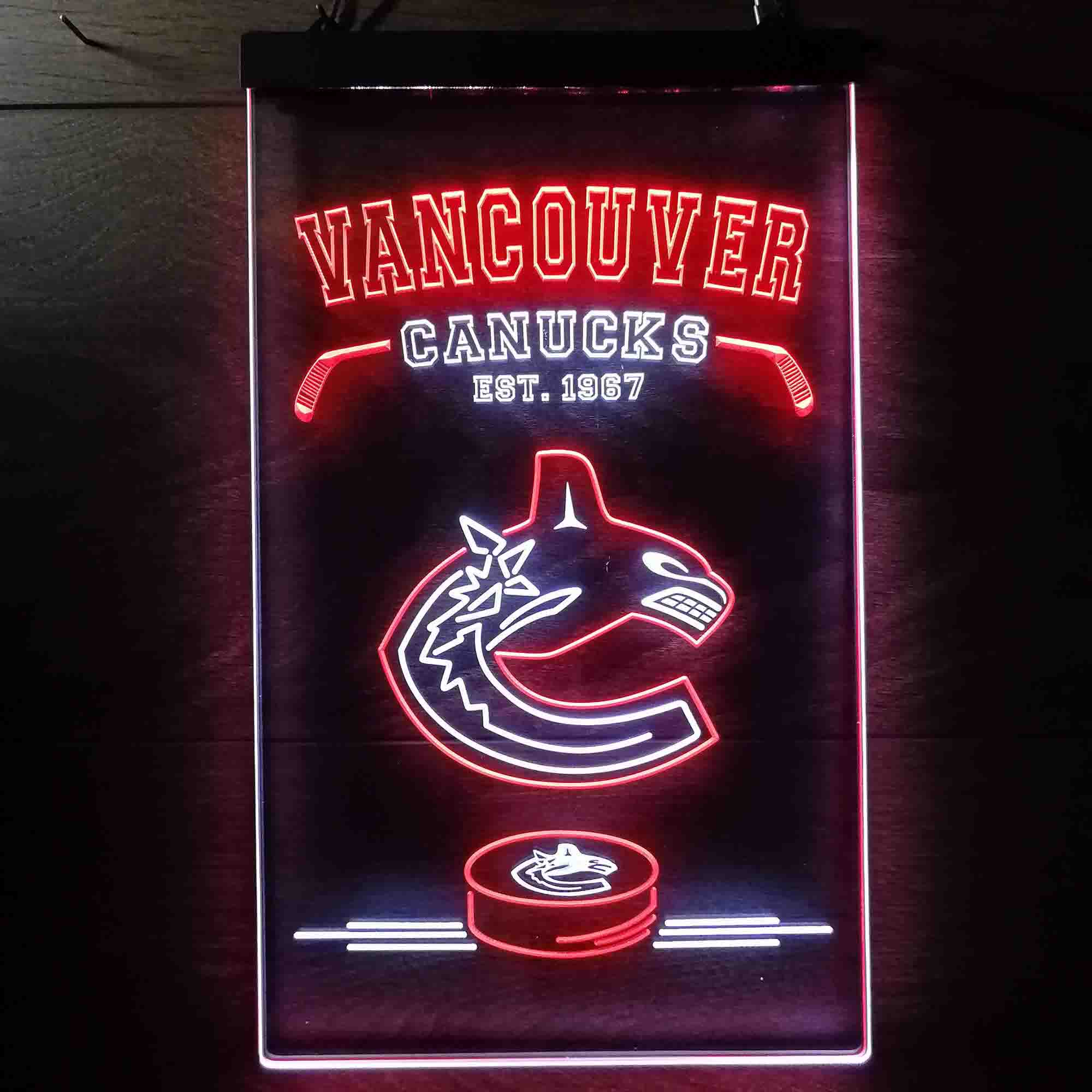 Personalized Vancouver Canucks Neon-Like LED Sign - Image 13