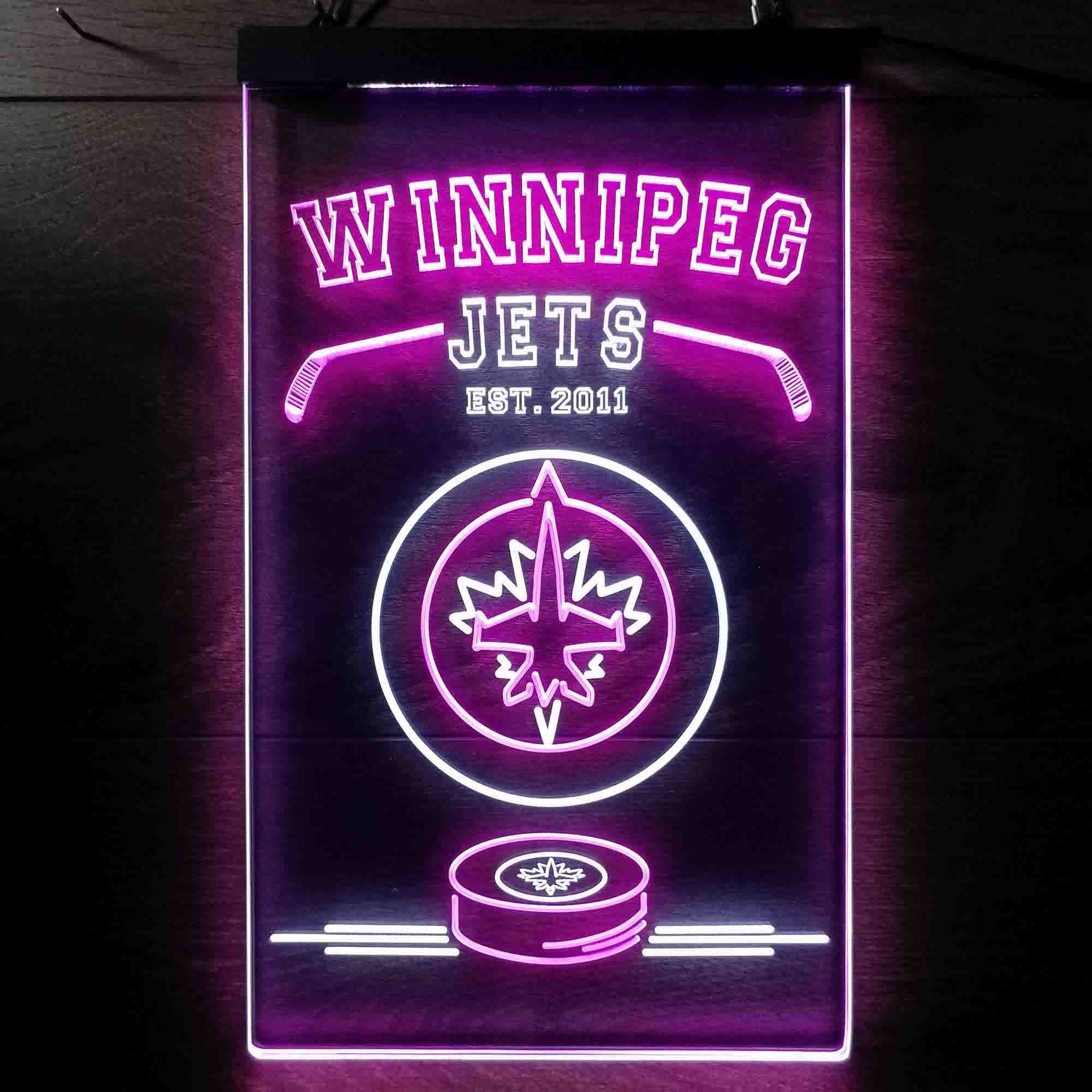 Personalized Winnipeg Jets Neon-Like LED Sign-Memorabilia Gift - Image 7
