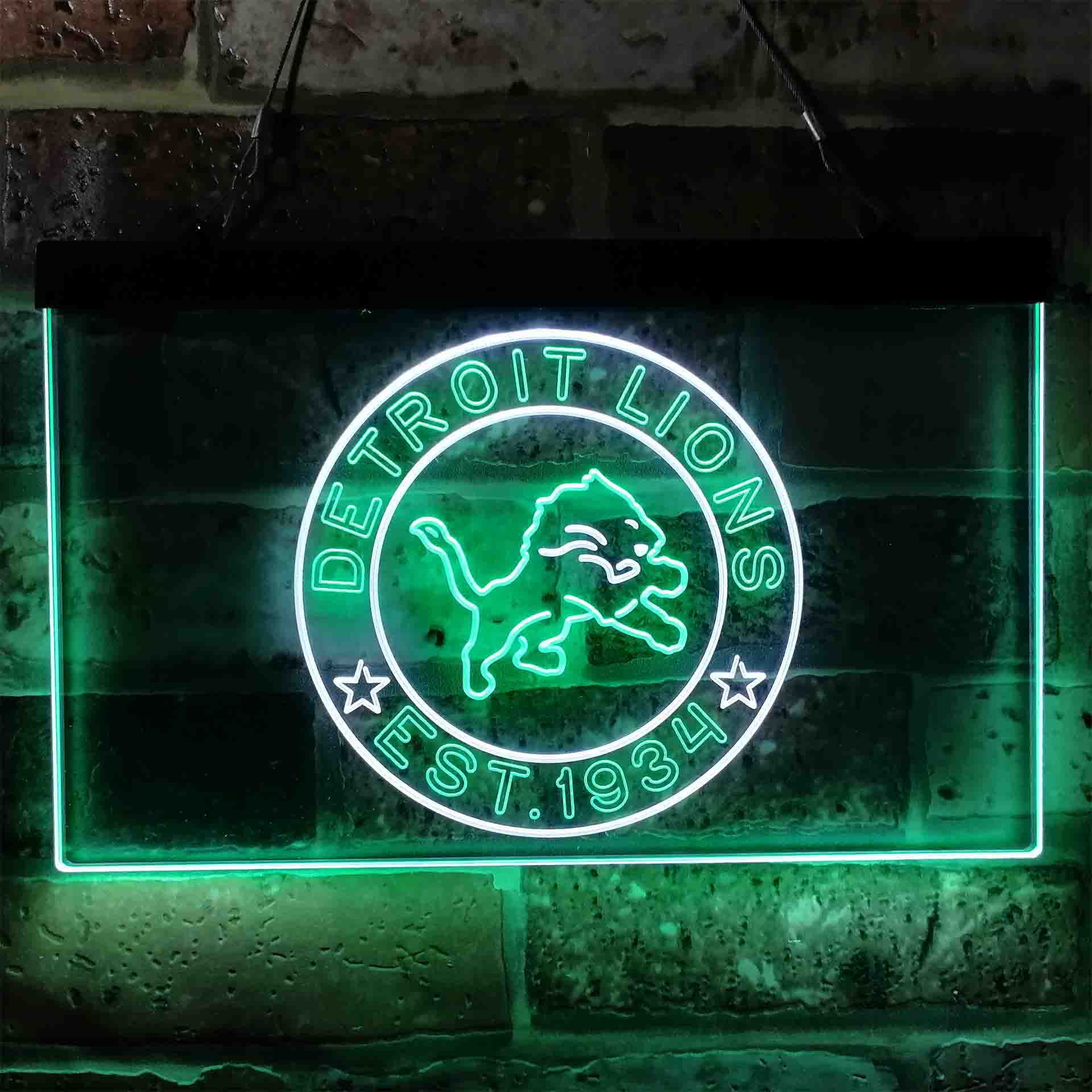 Personalized Detroit Lions Neon-Like LED Sign - Image 13