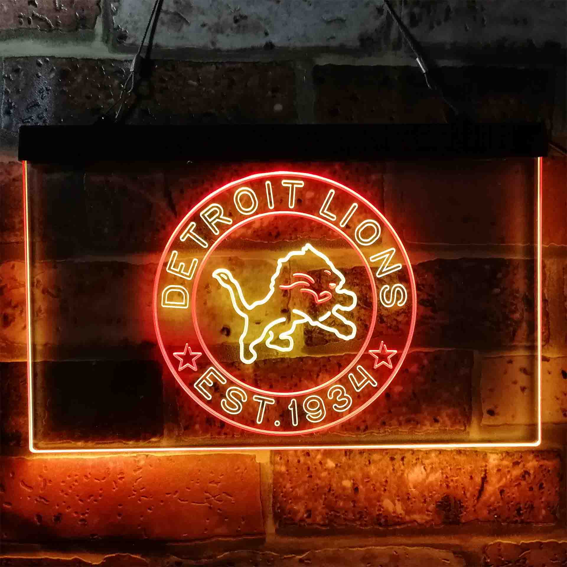 Personalized Detroit Lions Neon-Like LED Sign - Image 8
