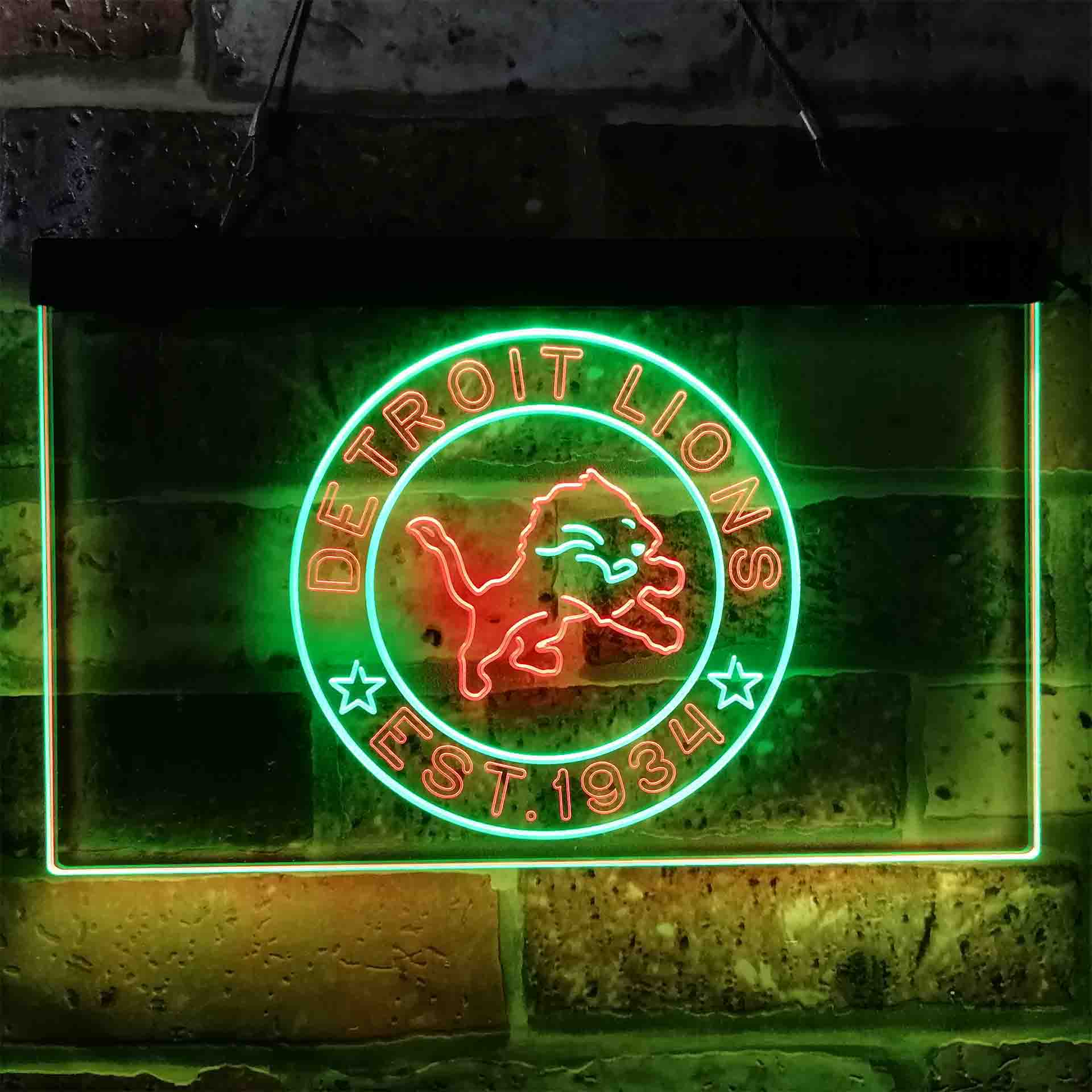 Personalized Detroit Lions Neon-Like LED Sign - Image 9