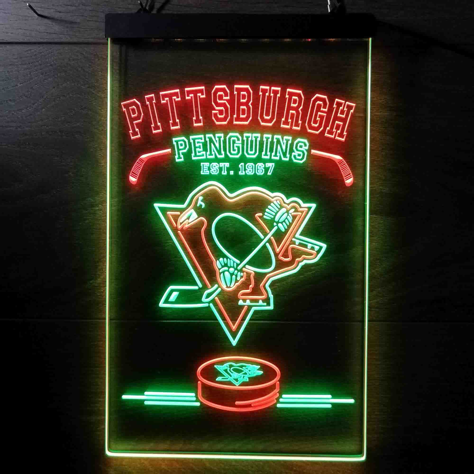 Personalized Pittsburgh Penguins Neon-Like LED Sign - Father's Day Gift - Image 11