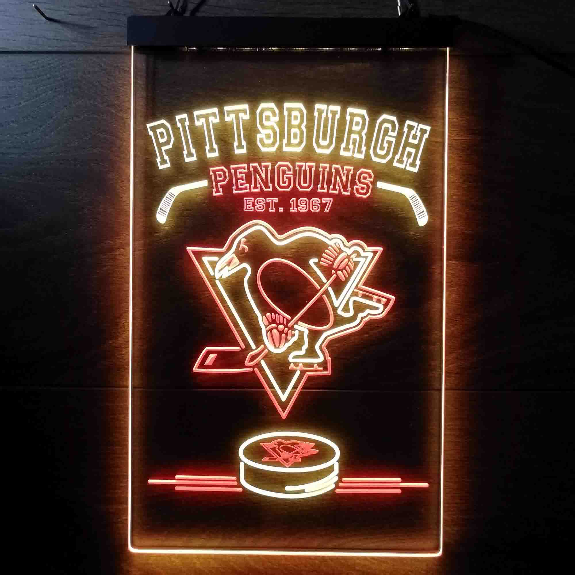 Personalized Pittsburgh Penguins Neon-Like LED Sign - Father's Day Gift - Image 12