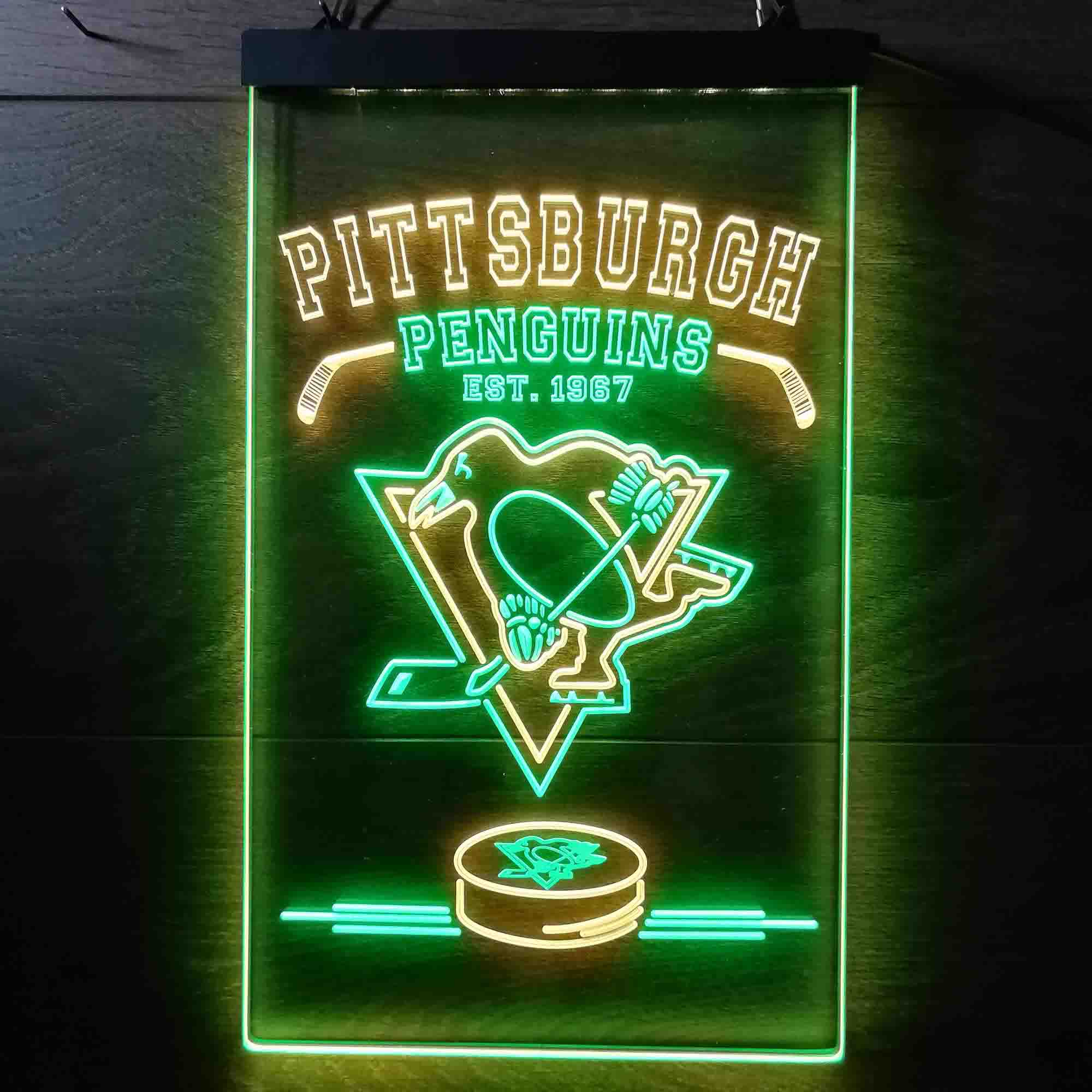 Personalized Pittsburgh Penguins Neon-Like LED Sign - Father's Day Gift - Image 13