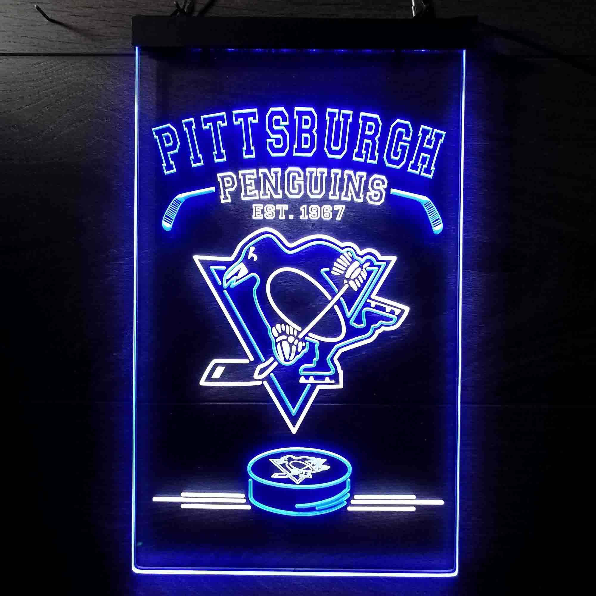 Personalized Pittsburgh Penguins Neon-Like LED Sign - Father's Day Gift - Image 4