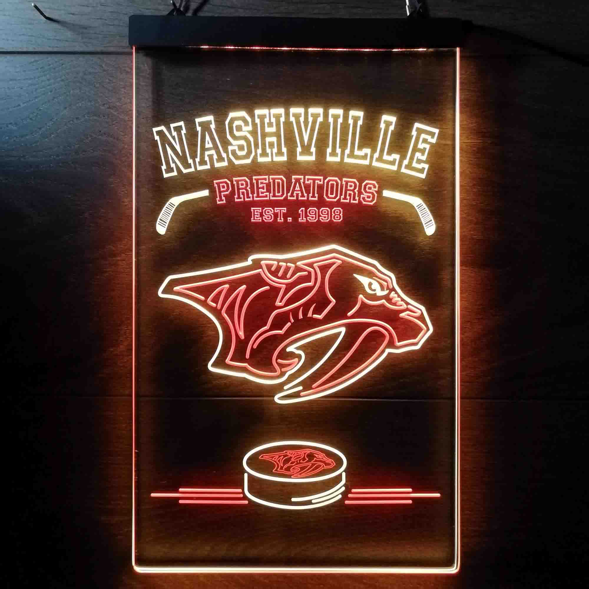 Personalized Custom Nashville Predators Neon-Like LED Sign - Father's Day Gift - Image 10