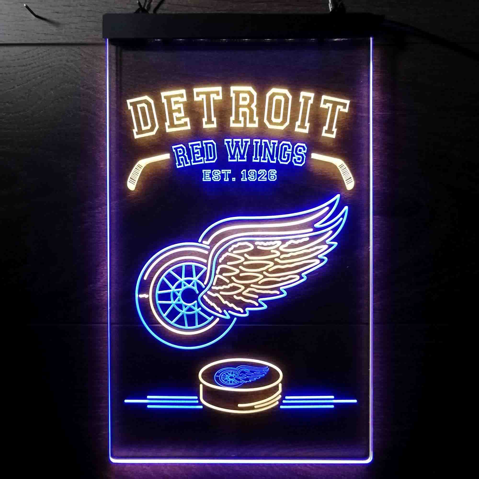 Detroit Red Wings NHL Bar LED Sign - Image 4