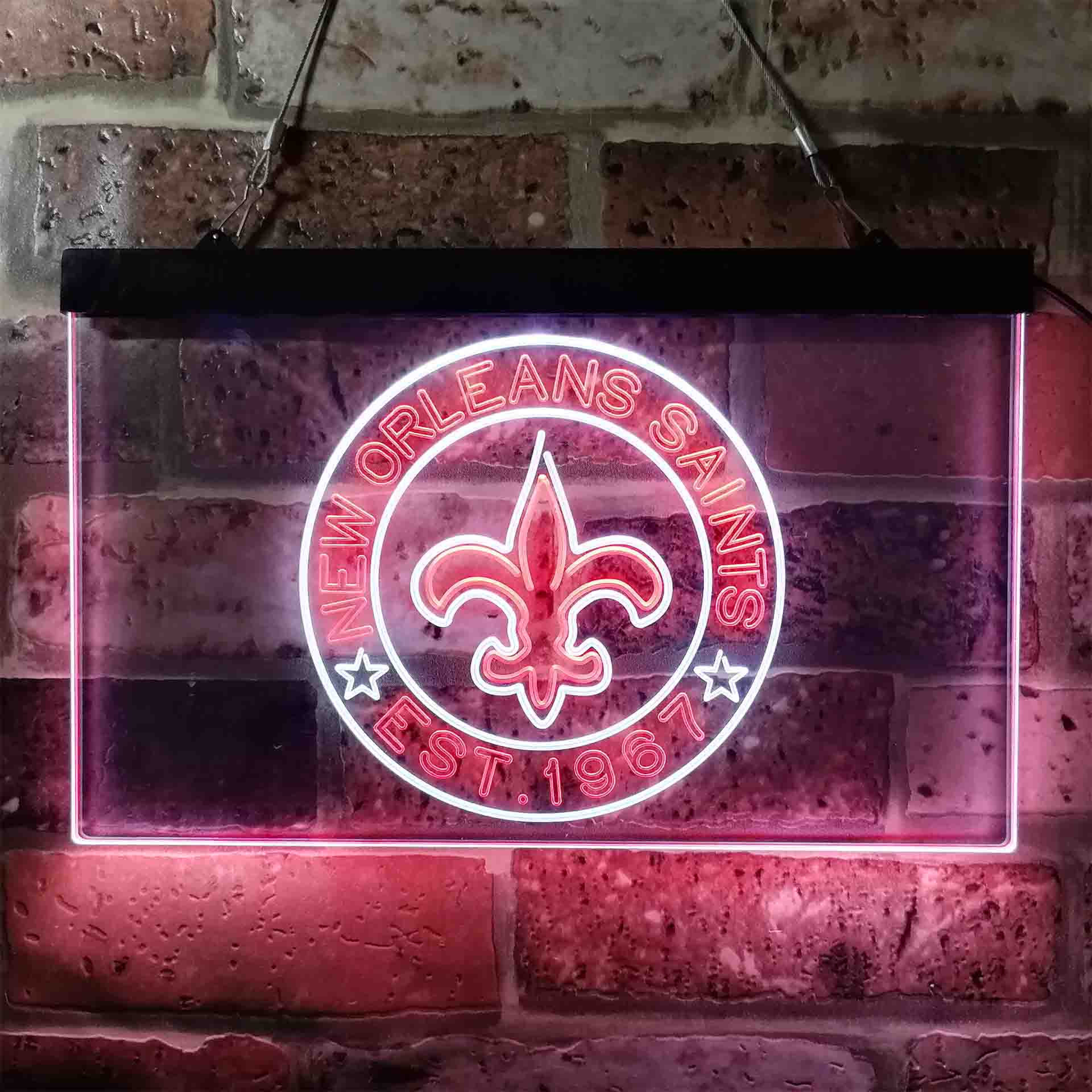 Personalized Custom New Orleans Saints Neon-Like LED Sign - Father's Day Gift - Image 6