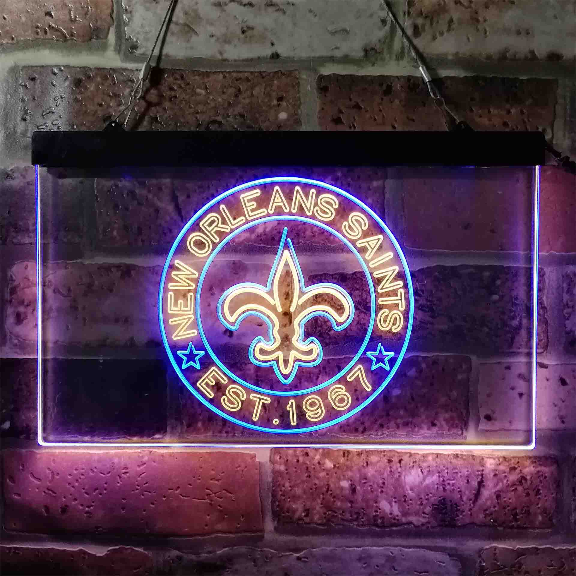 Personalized Custom New Orleans Saints Neon-Like LED Sign - Father's Day Gift - Image 7