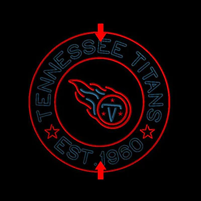 Personalized Custom Tennessee Titans Neon-Like LED Sign - Father's Day Gift - Image 14