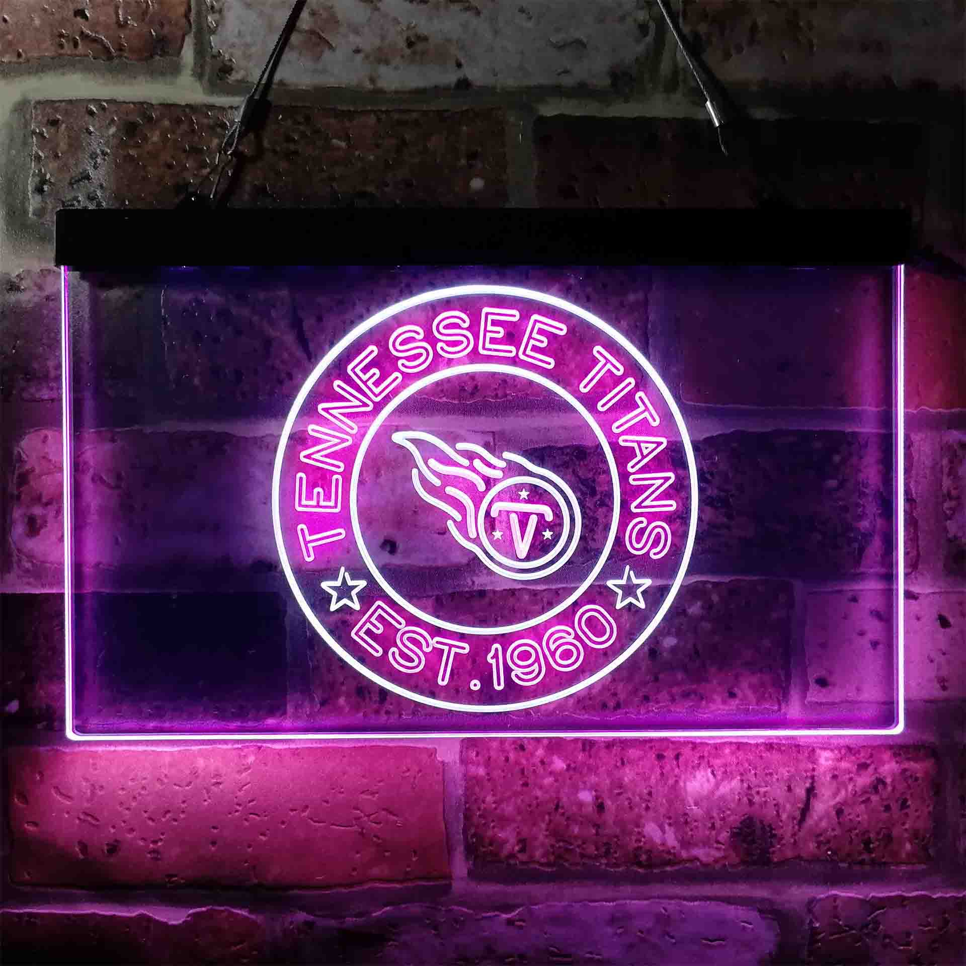 Personalized Custom Tennessee Titans Neon-Like LED Sign - Father's Day Gift - Image 5