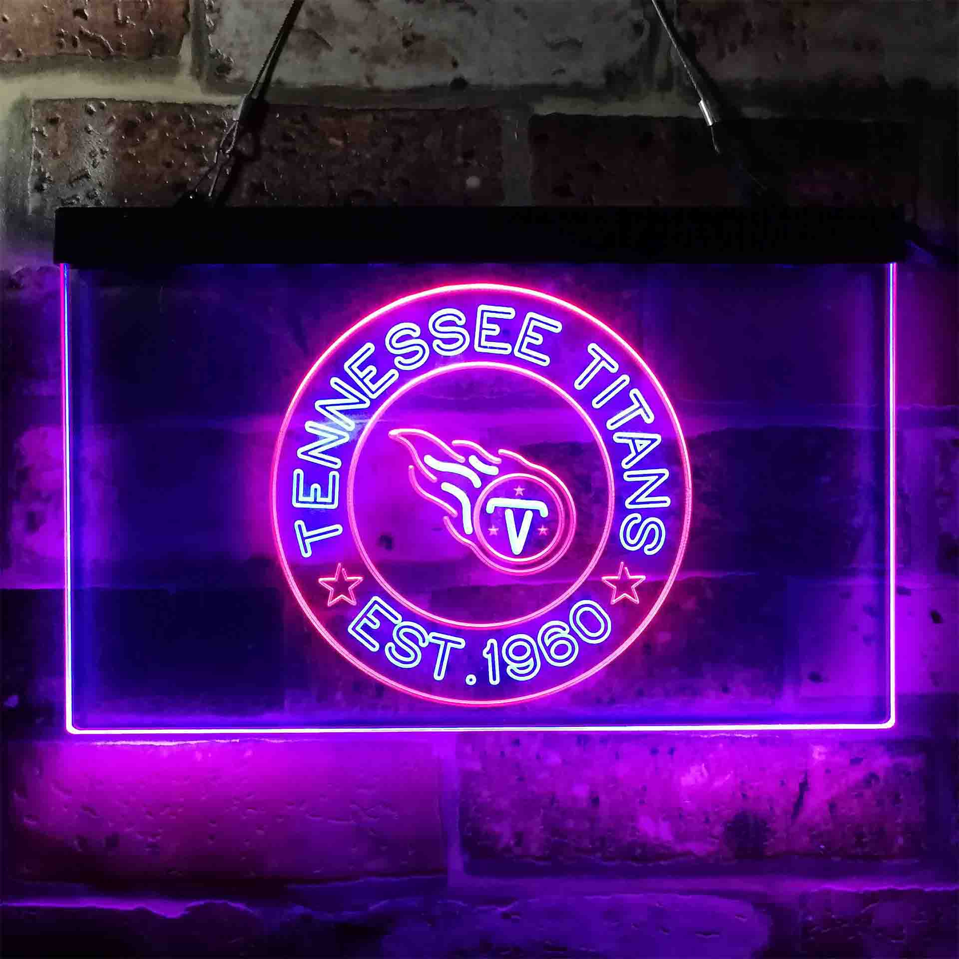 Personalized Custom Tennessee Titans Neon-Like LED Sign - Father's Day Gift - Image 9