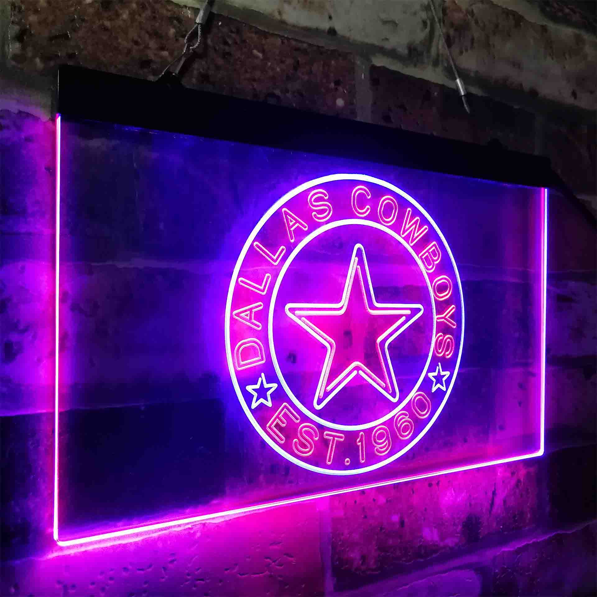 Personalized Dallas Cowboys Neon-Like LED Sign - Image 14
