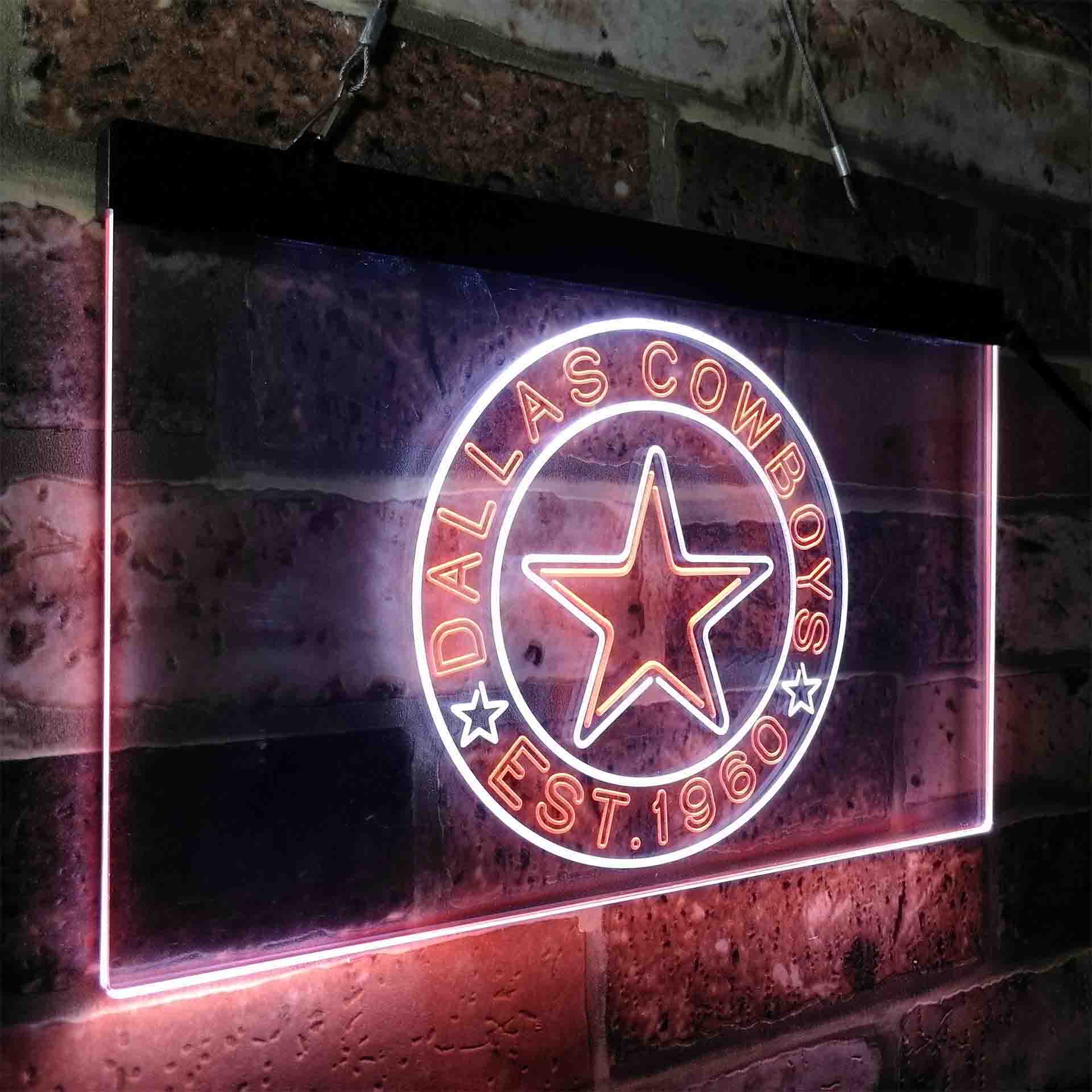 Personalized Dallas Cowboys Neon-Like LED Sign - Image 15