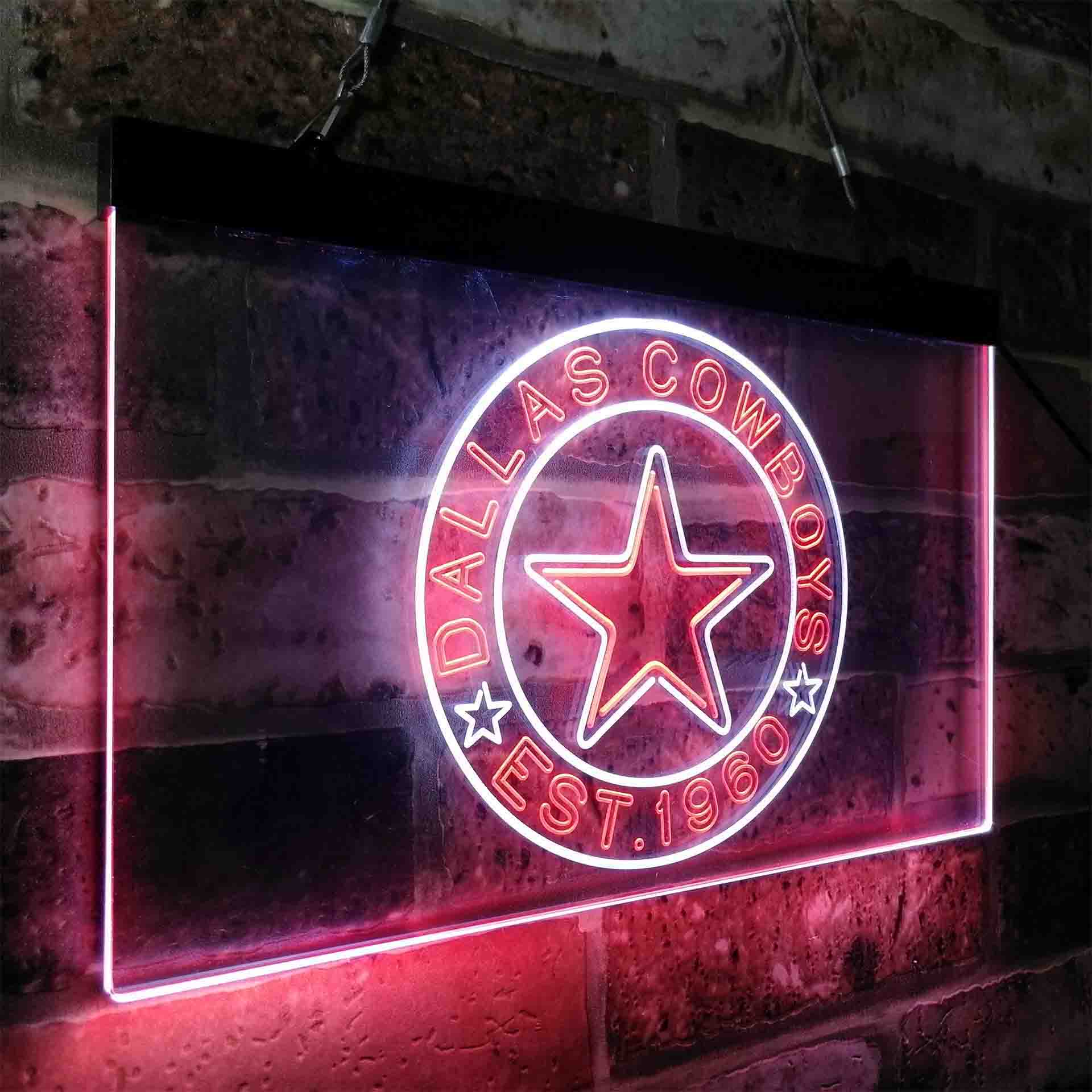 Personalized Dallas Cowboys Neon-Like LED Sign - Image 16