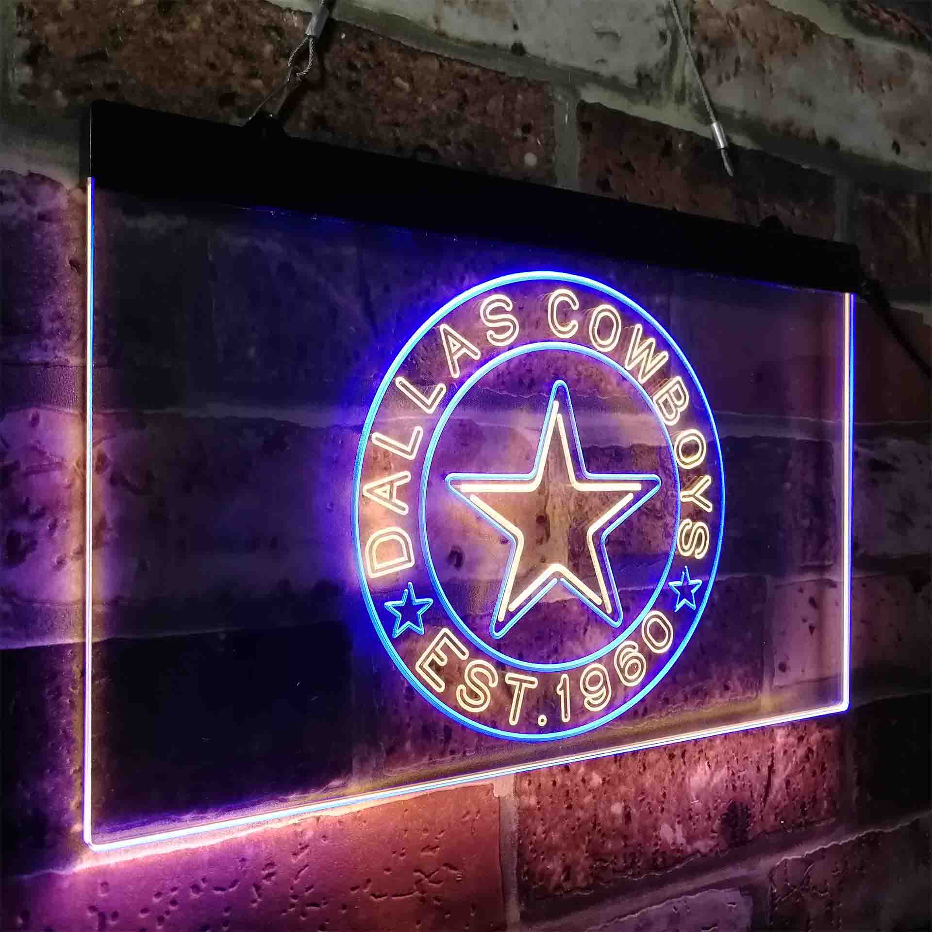 Personalized Dallas Cowboys Neon-Like LED Sign - Image 20