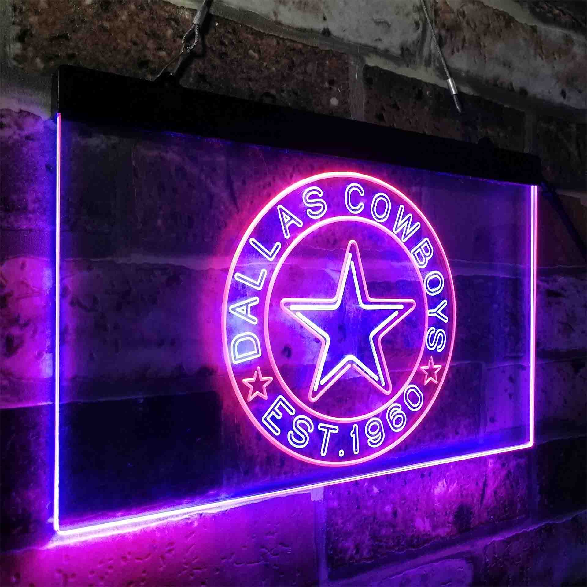 Personalized Dallas Cowboys Neon-Like LED Sign - Image 22