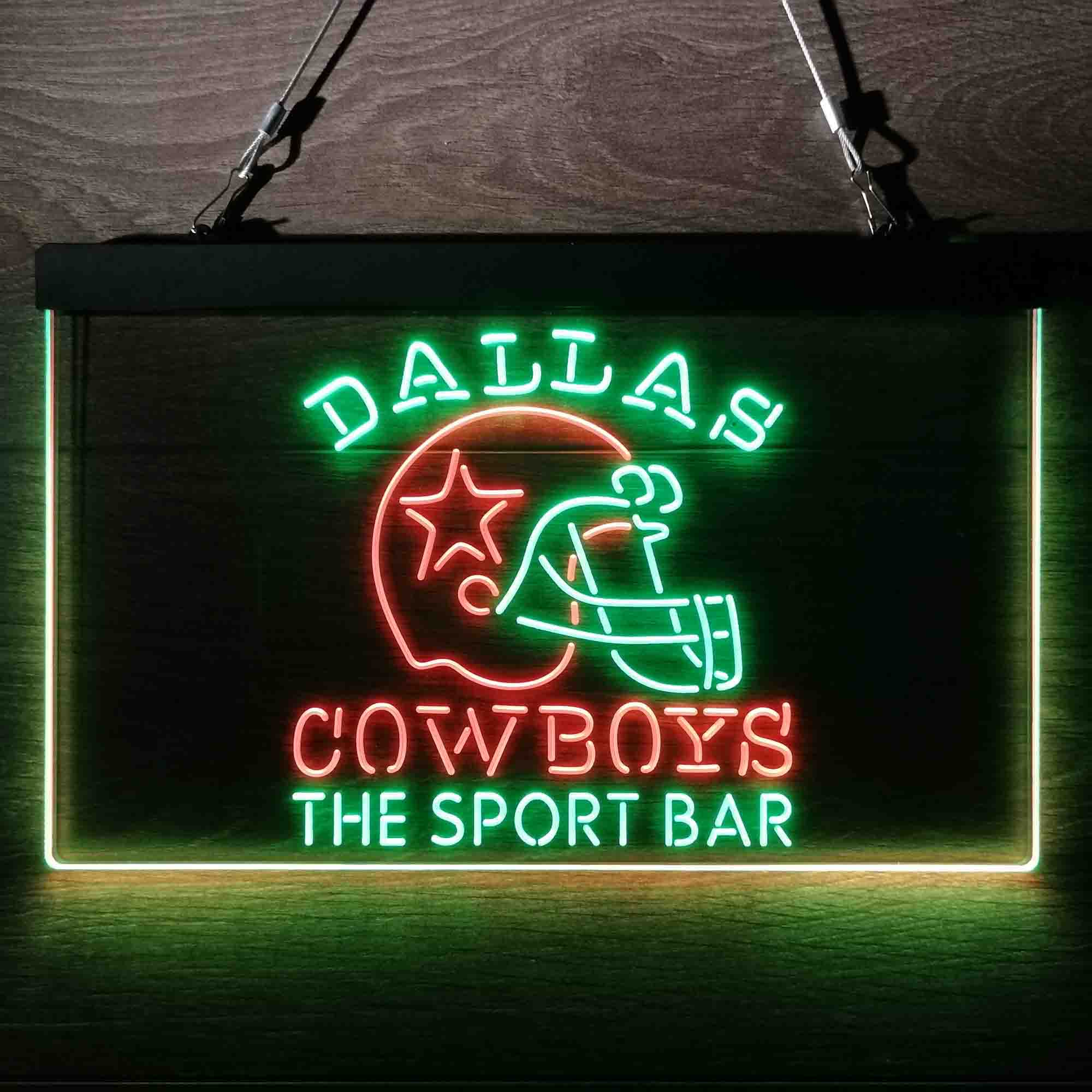 Personalized Dallas Cowboys Club Bar Neon LED Sign - Image 4