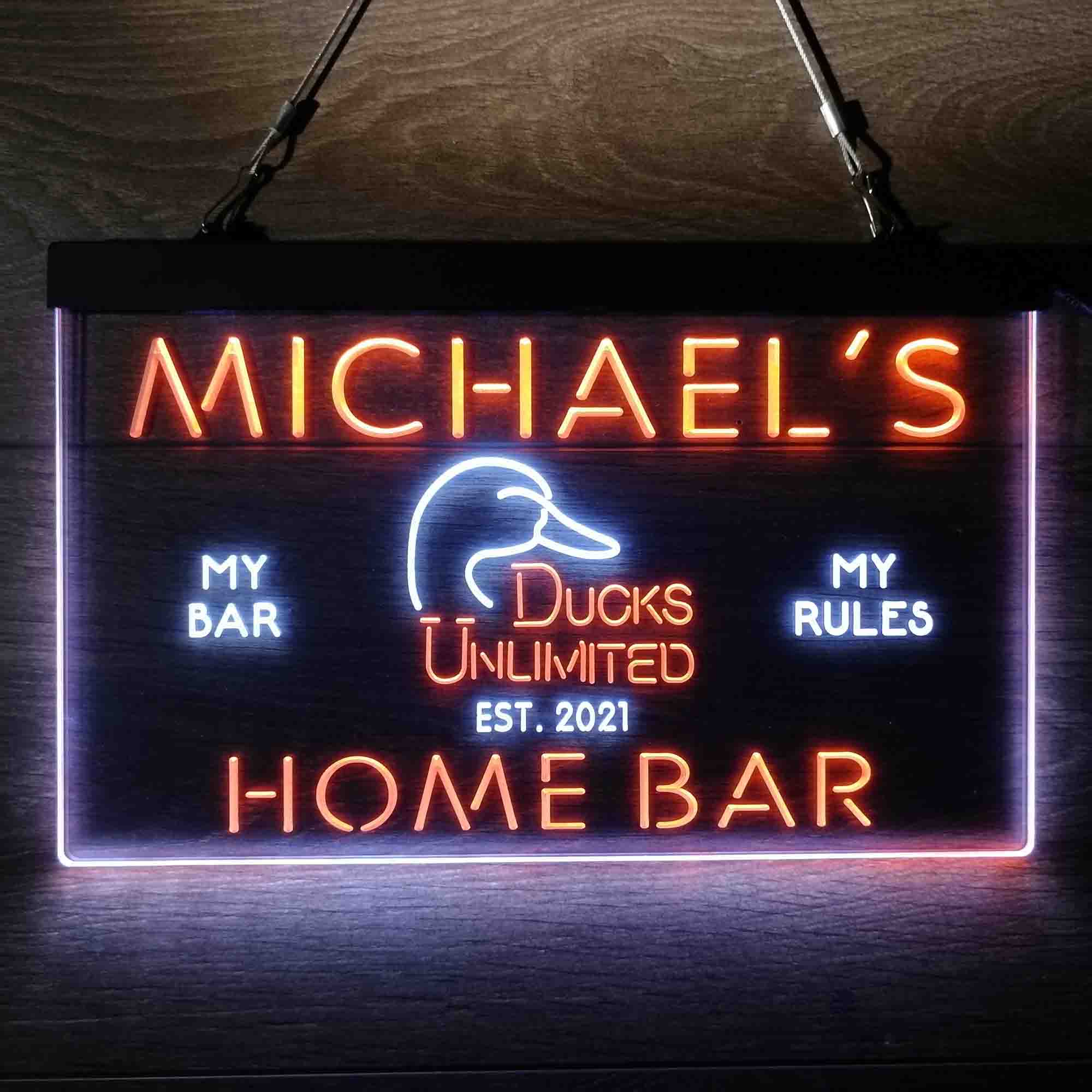 PersonalizedĀ DucksĀ Unlimited Neon-Like LED Sign - Image 7