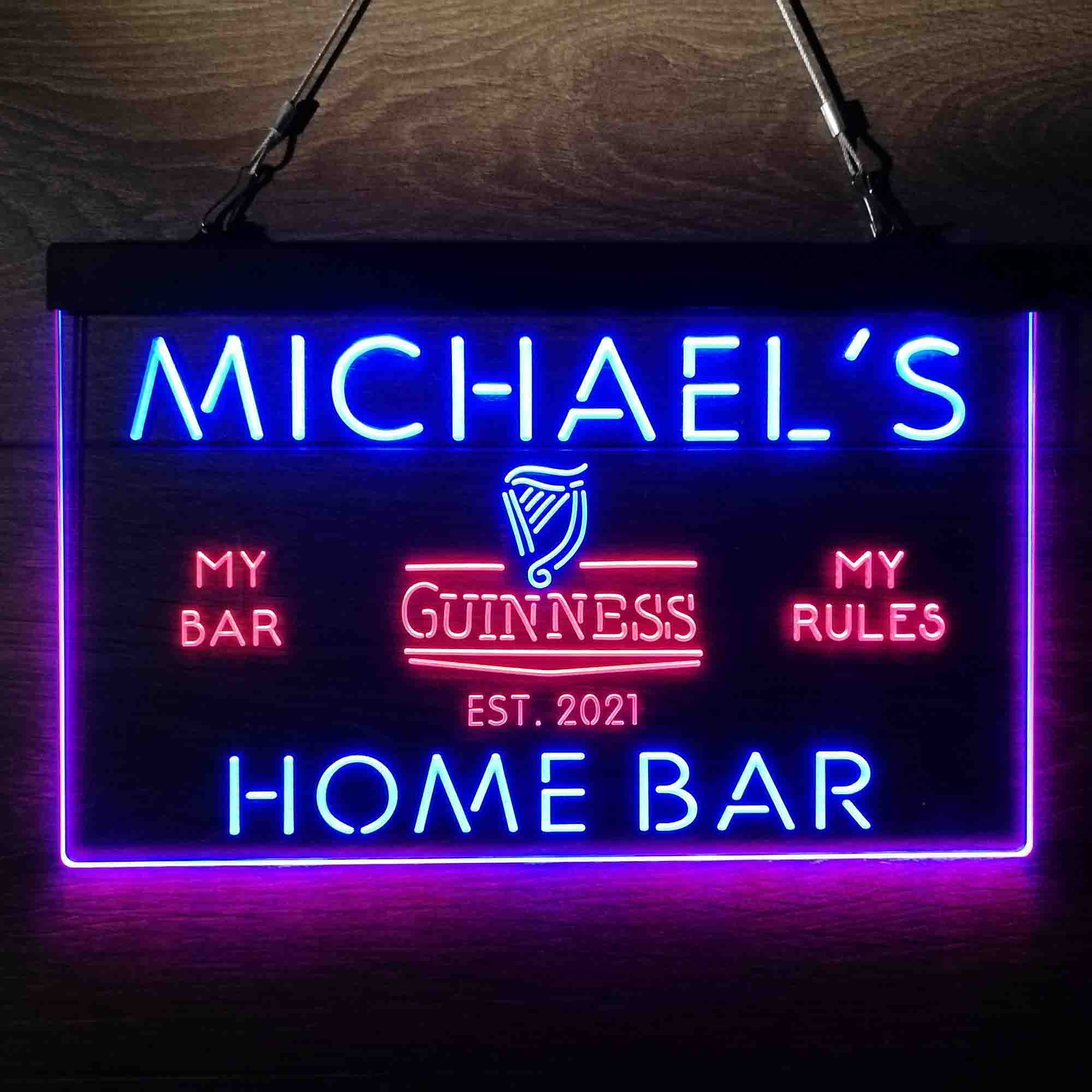 Personalized Guinness Classic Beer Bar Neon-Like LED Sign - Image 10