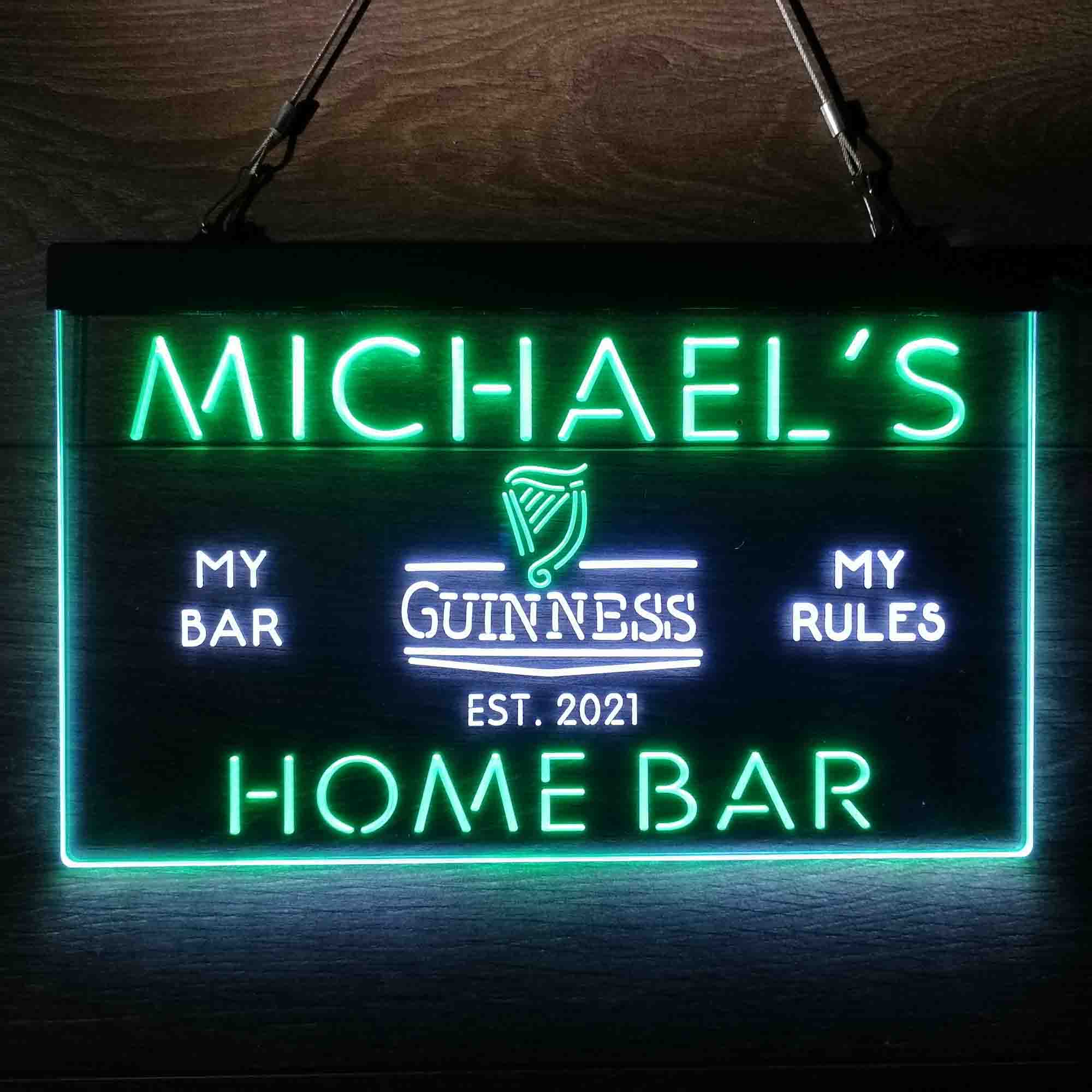 Personalized Guinness Classic Beer Bar Neon-Like LED Sign - Image 12