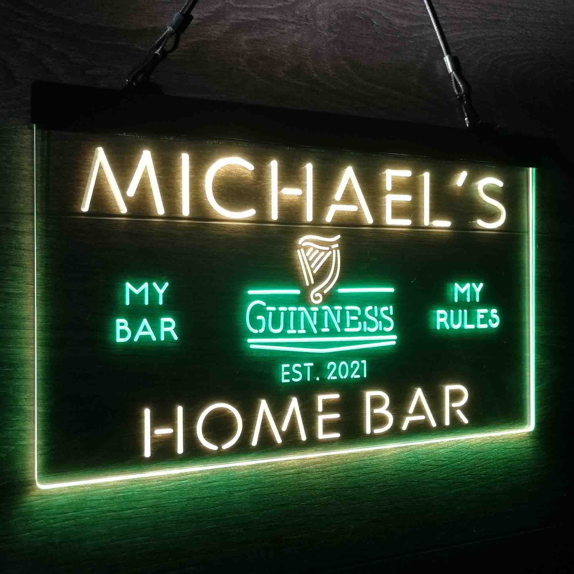 Personalized Guinness Classic Beer Bar Neon-Like LED Sign - Image 16