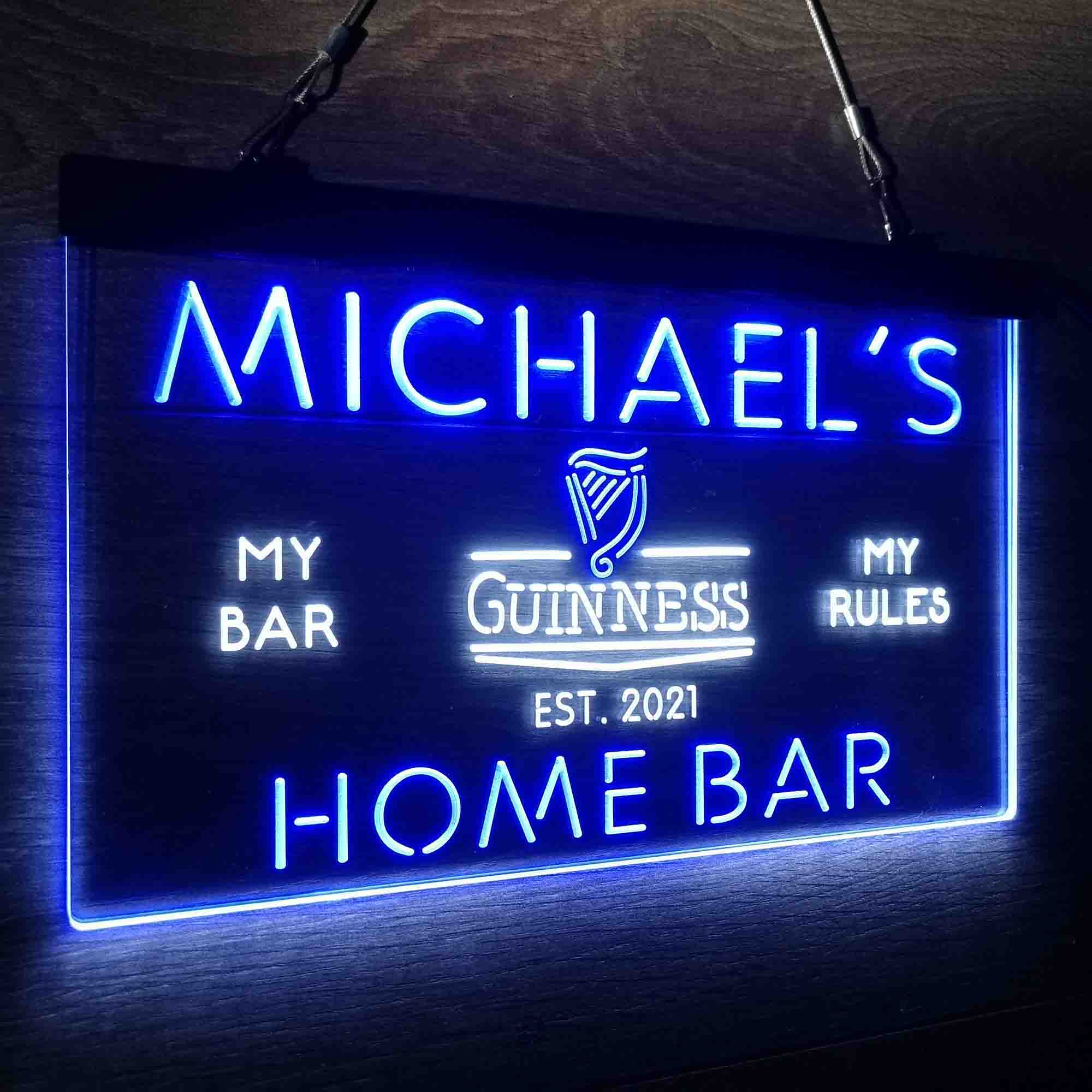 Personalized Guinness Classic Beer Bar Neon-Like LED Sign - Image 17