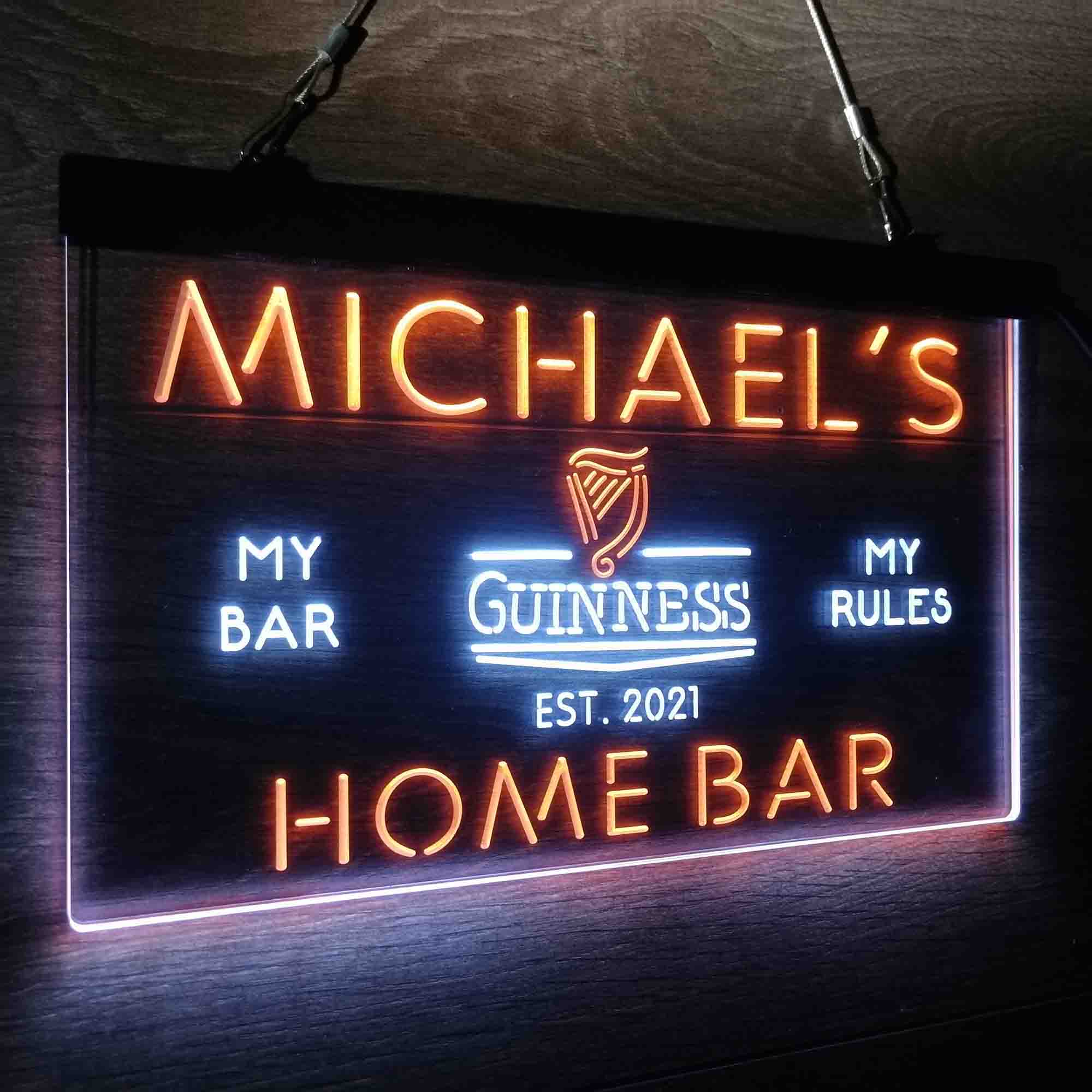 Personalized Guinness Classic Beer Bar Neon-Like LED Sign - Image 18