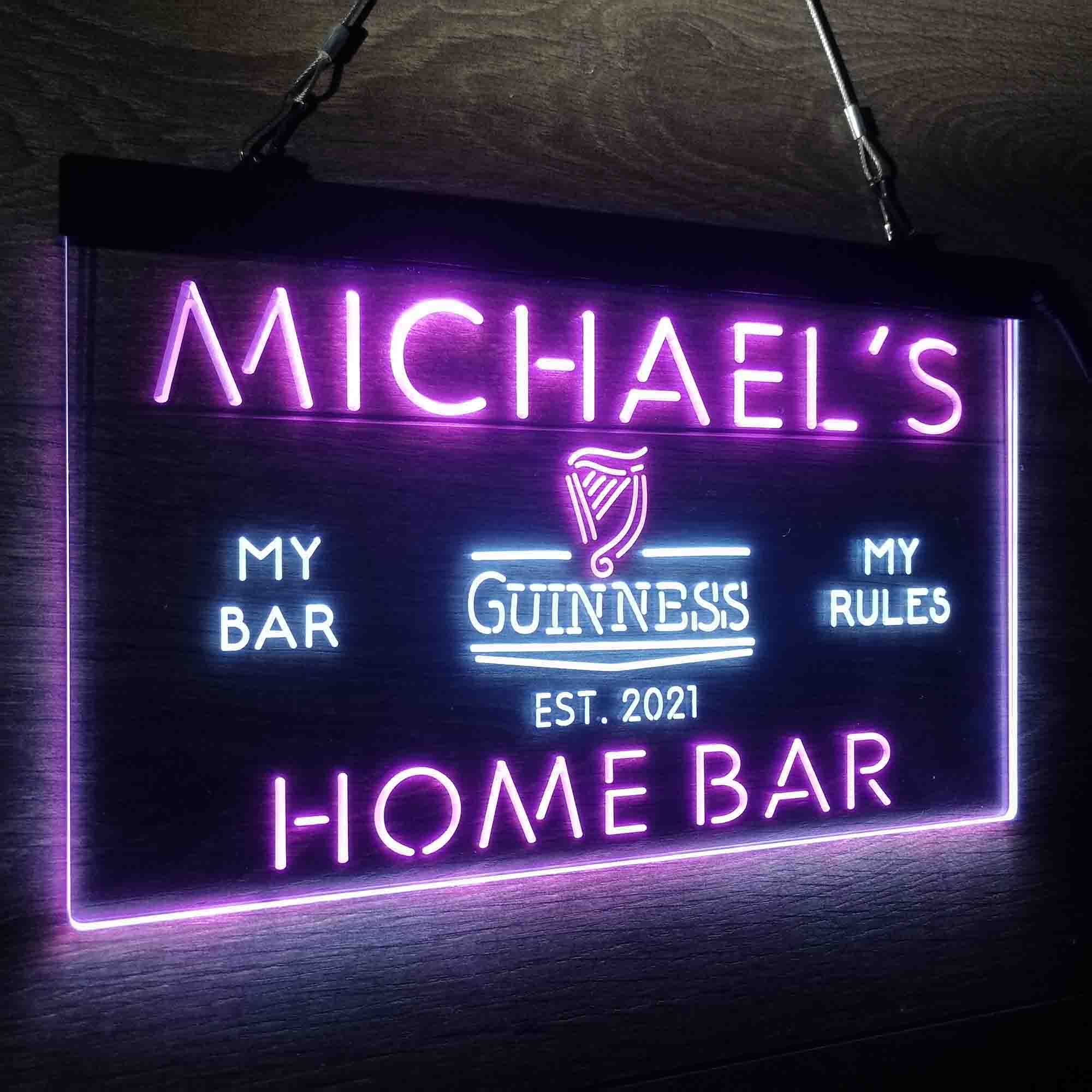 Personalized Guinness Classic Beer Bar Neon-Like LED Sign - Image 19