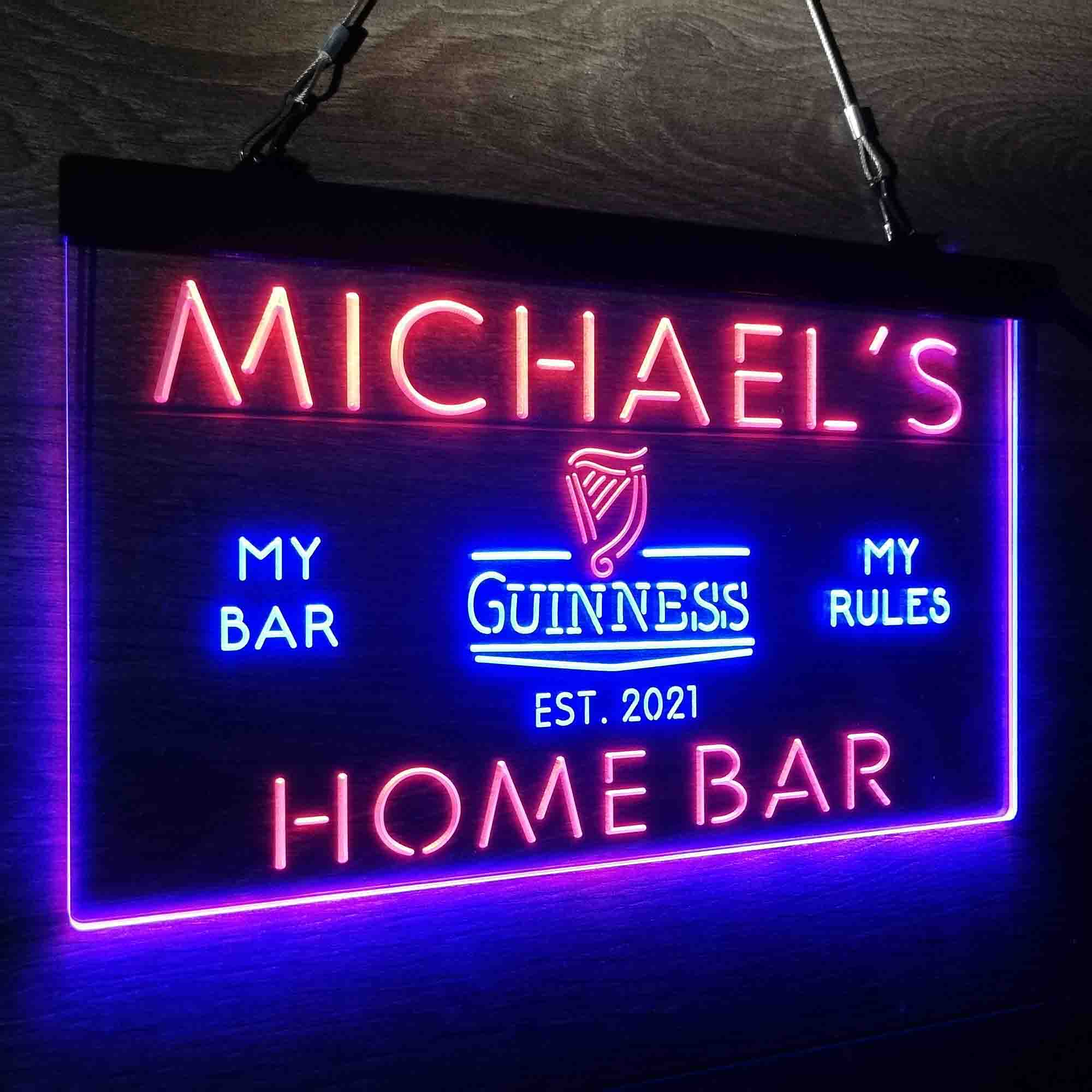 Personalized Guinness Classic Beer Bar Neon-Like LED Sign - Image 20