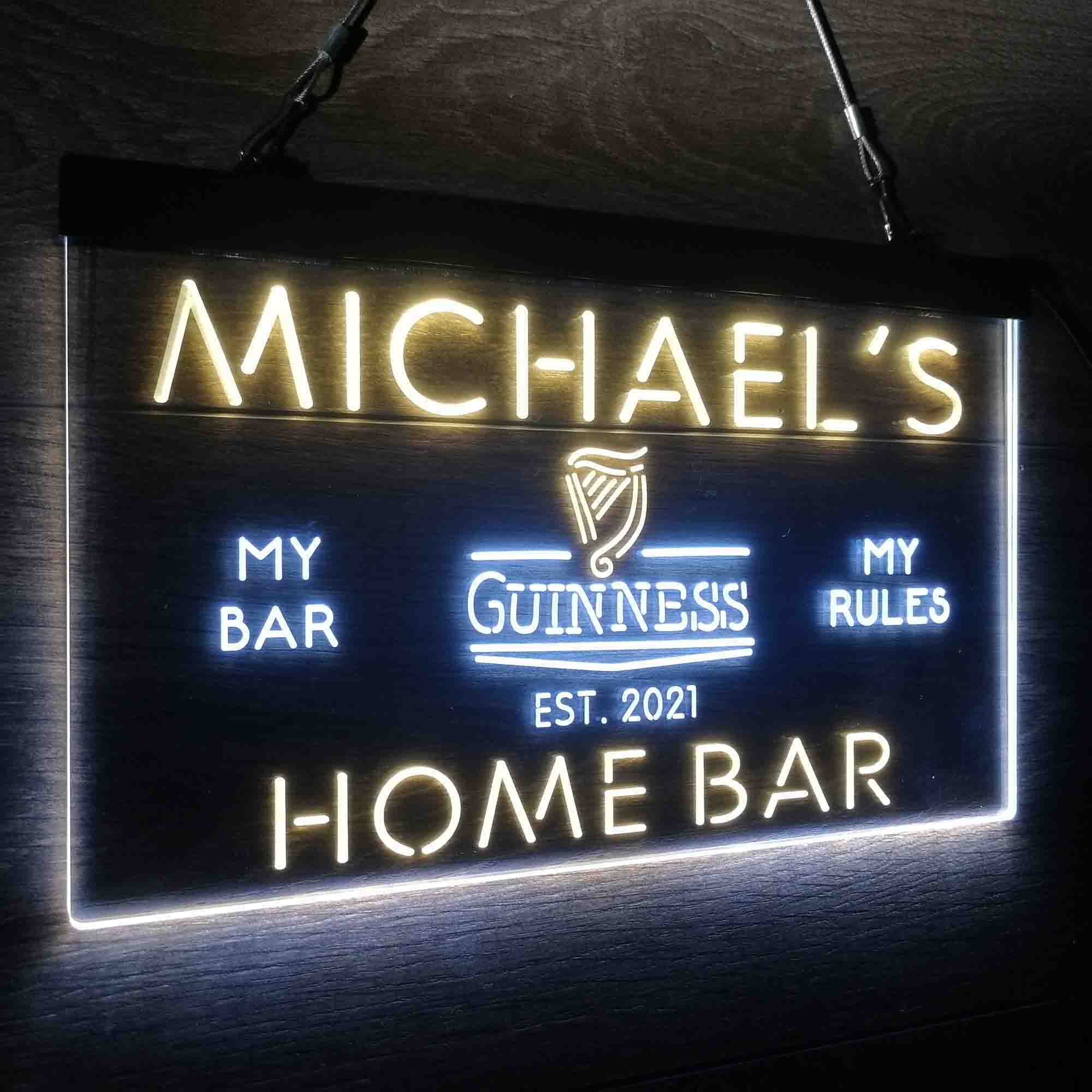 Personalized Guinness Classic Beer Bar Neon-Like LED Sign - Image 22