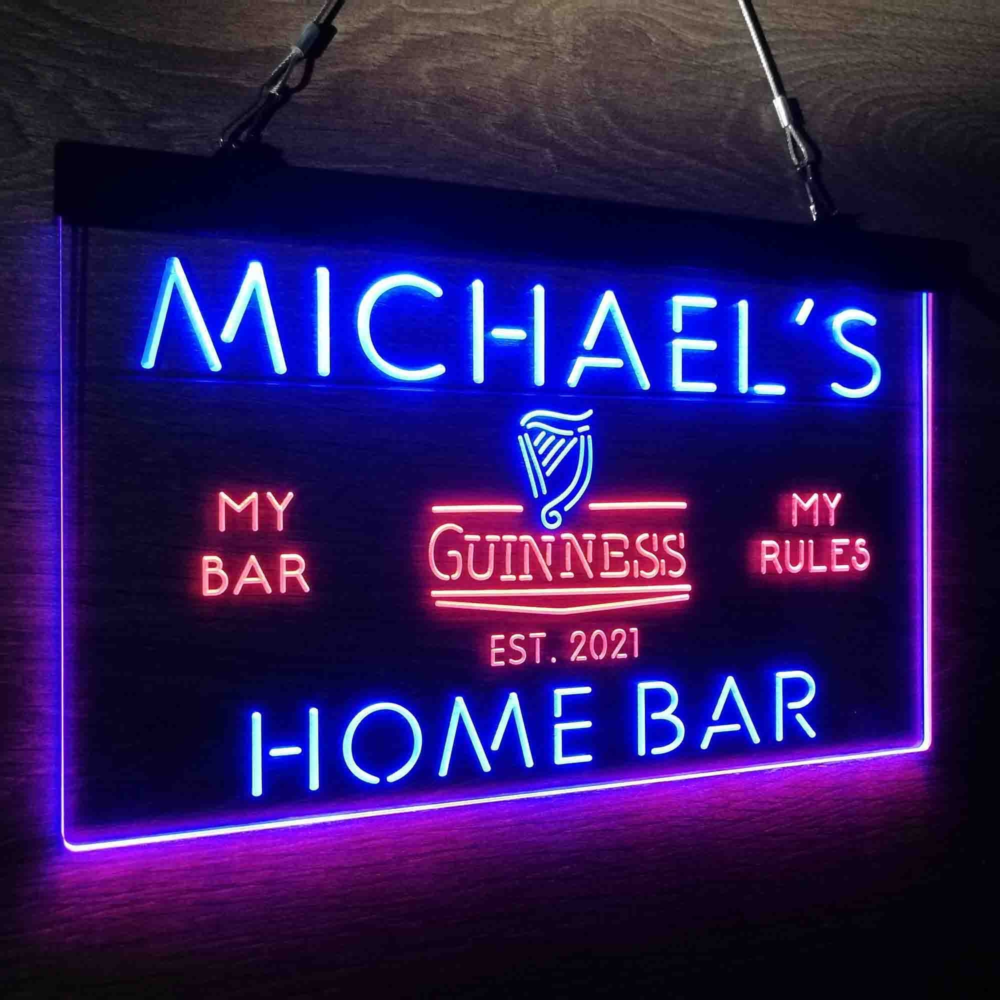 Personalized Guinness Classic Beer Bar Neon-Like LED Sign - Image 23